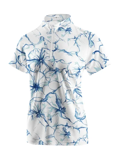 Cherryswing Women's Lush Golf Greens Short Sleeve Polos