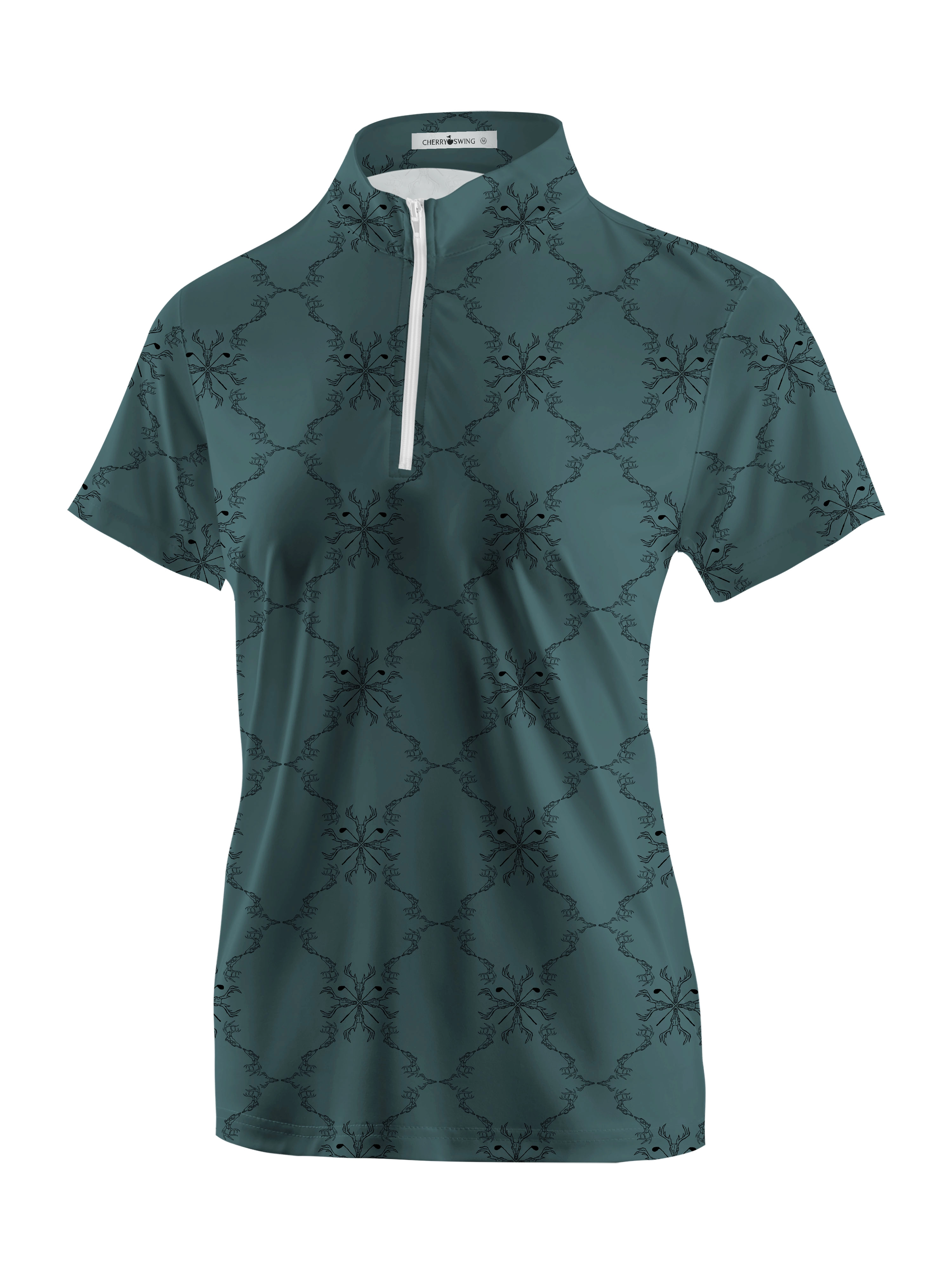 Cherryswing Women's Sense of Mystery Short Sleeve Polos