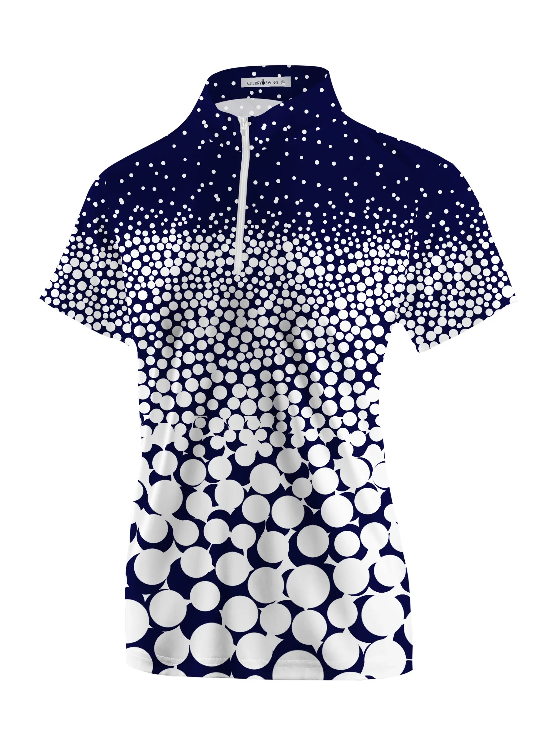 Cherryswing Women's Vivid Floral Short Sleeve Polos