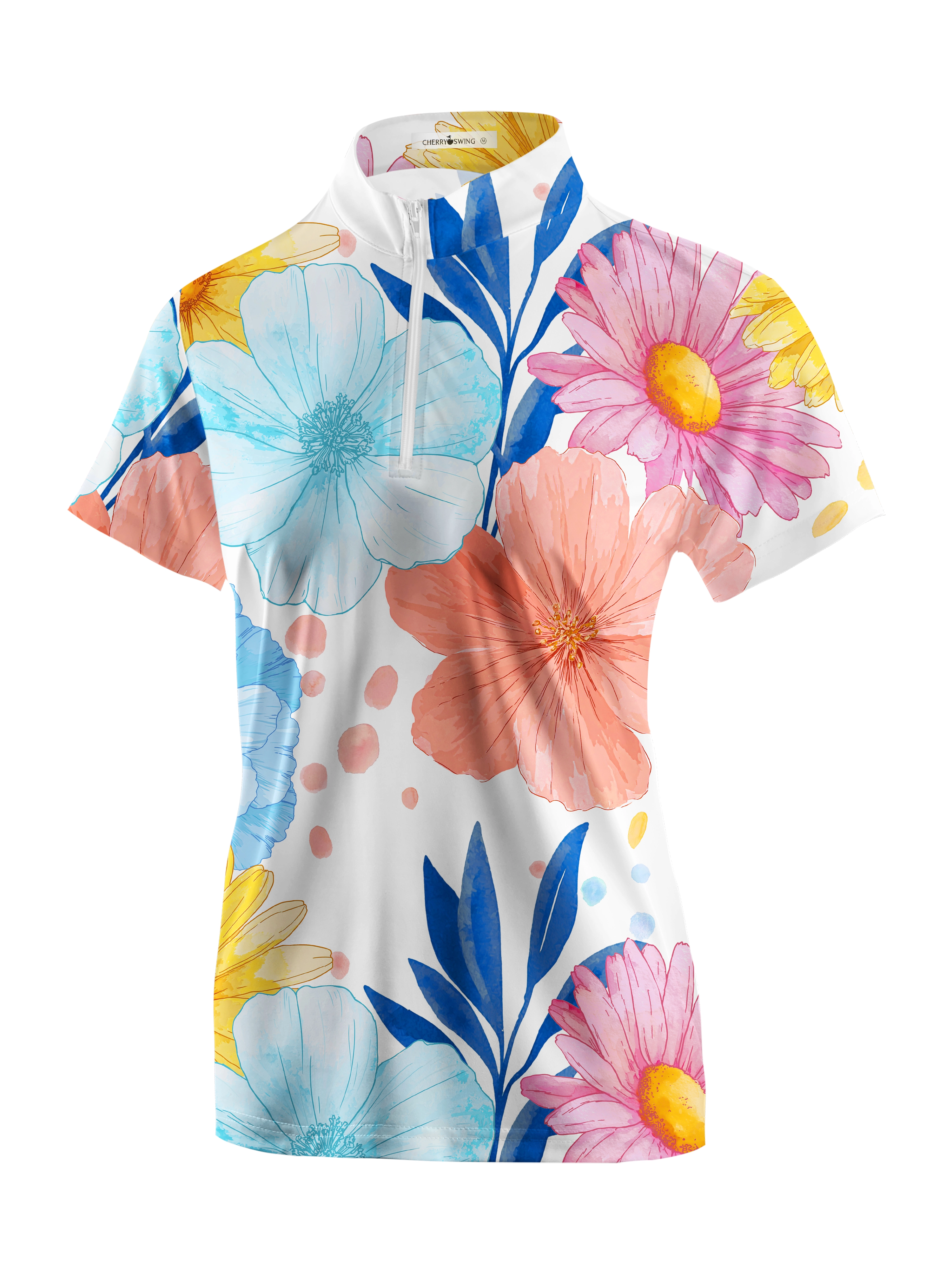 Cherryswing Women's Color and Life Short Sleeve Polos