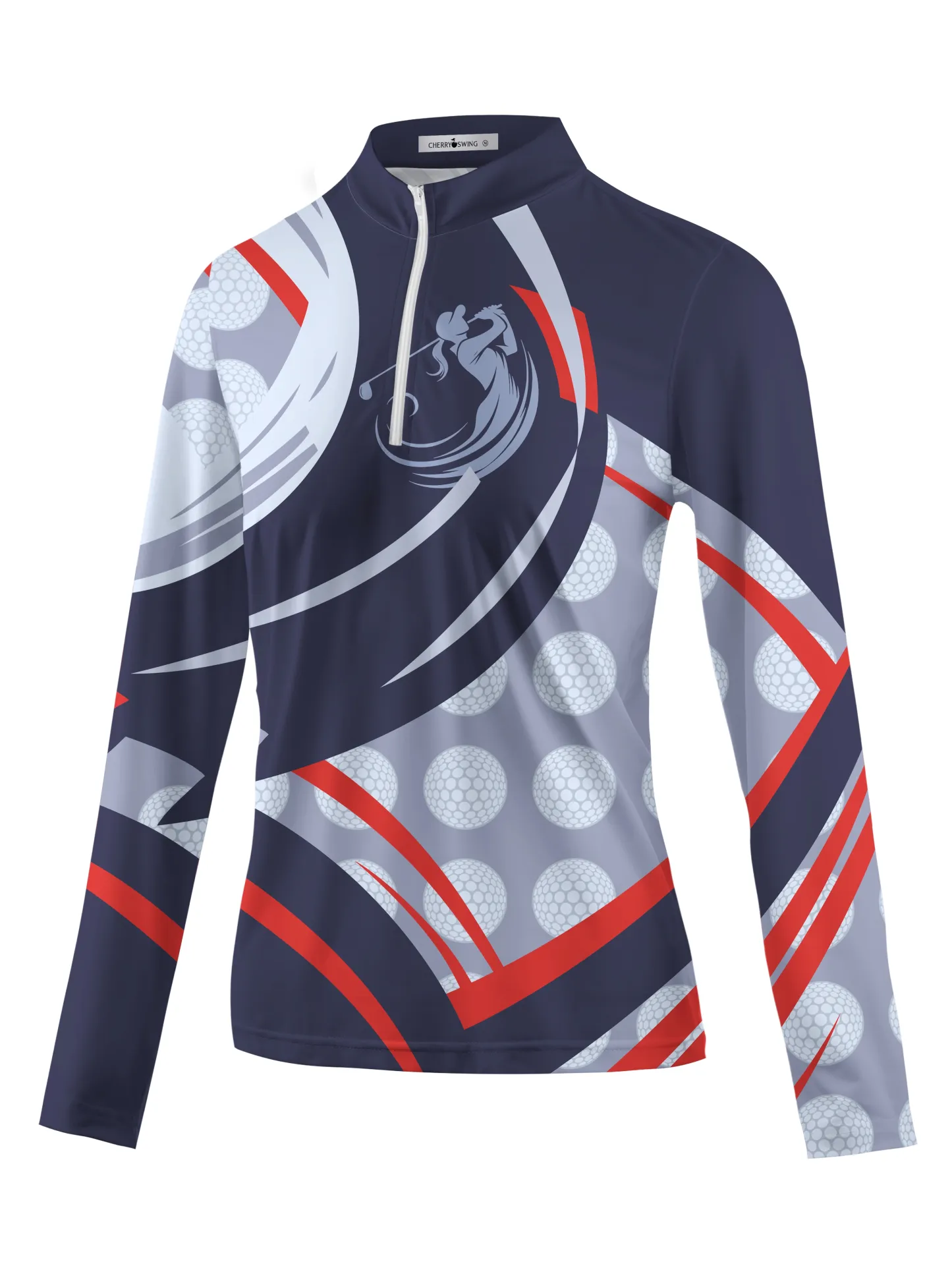 Cherryswing Women's Strength and Luck Long Sleeve Polos