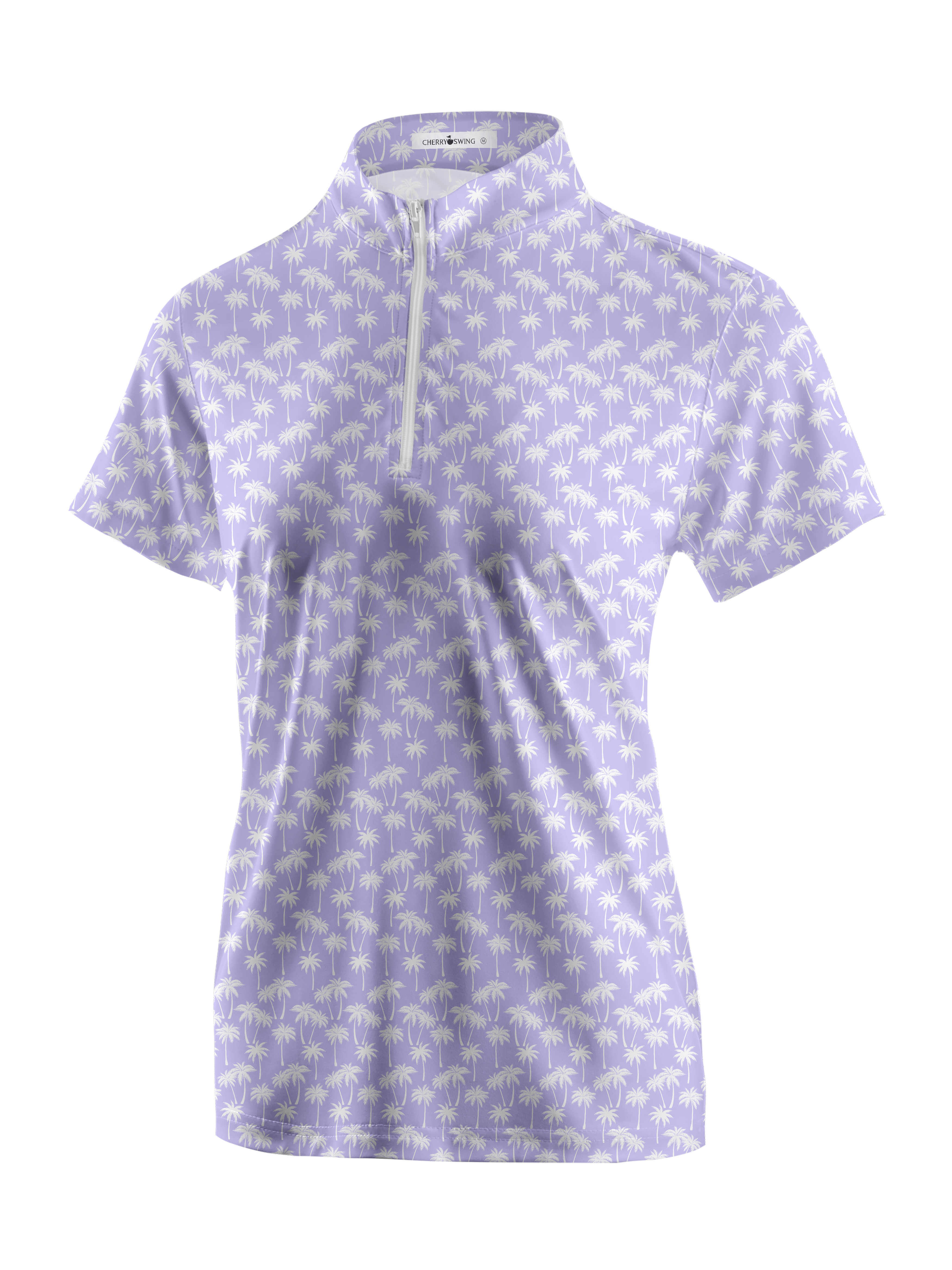 Cherryswing Women's 1/4 Zip Golf Short Sleeve Polo Shirt