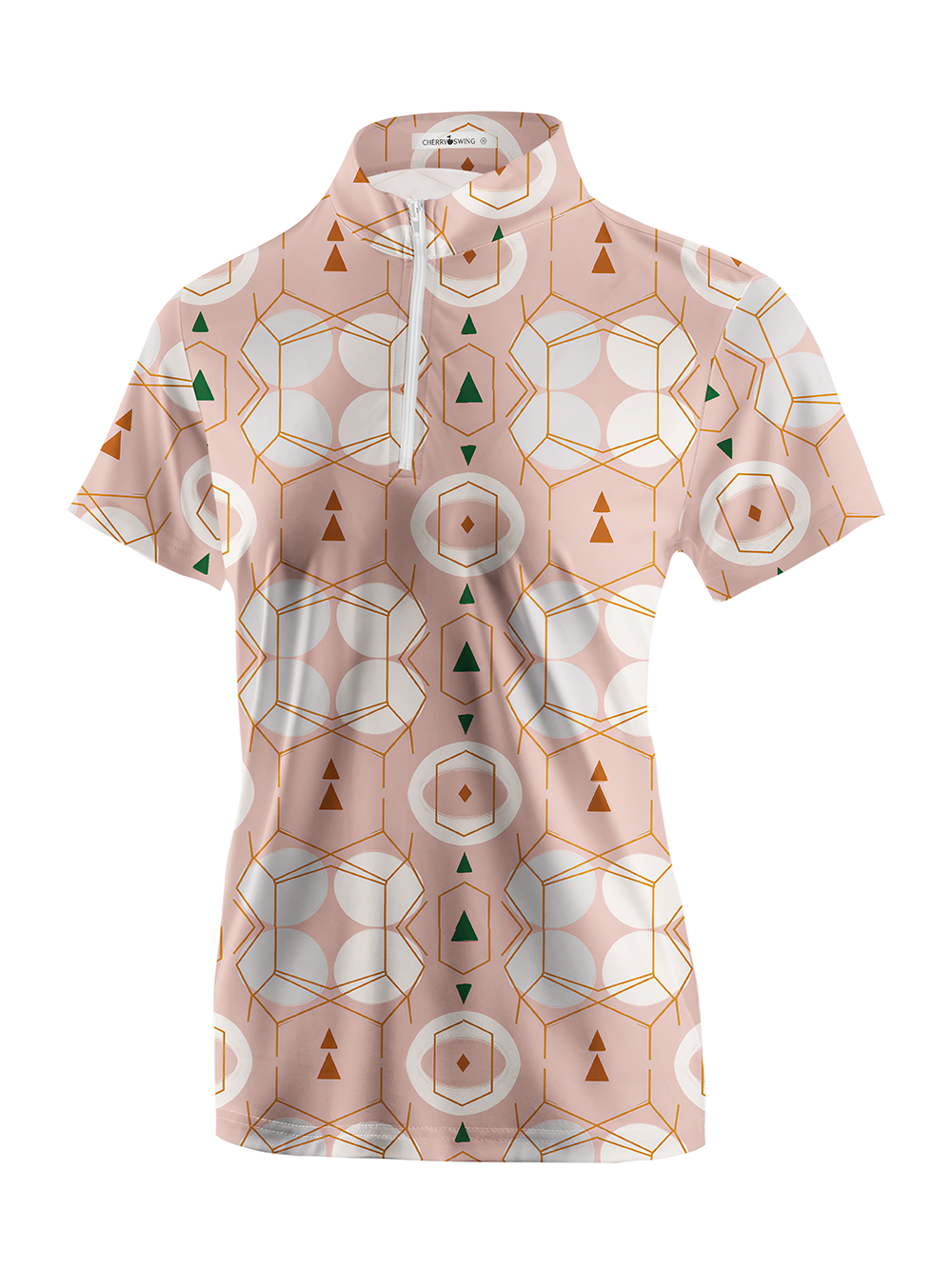 Cherryswing Women's Terra Geo Short Sleeve Polos
