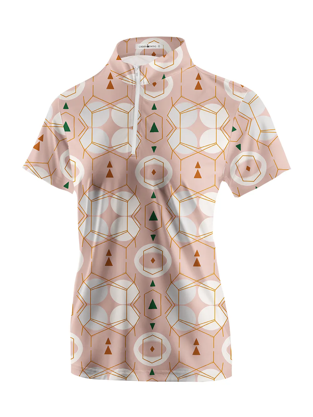 Cherryswing Women's Terra Geo Short Sleeve Polos
