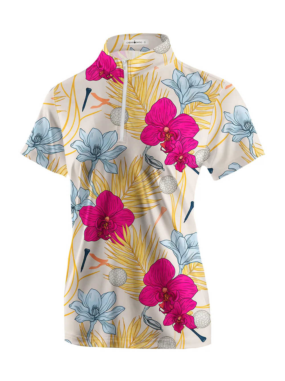 Cherryswing Women's Palm & Putt Short Sleeve Polos