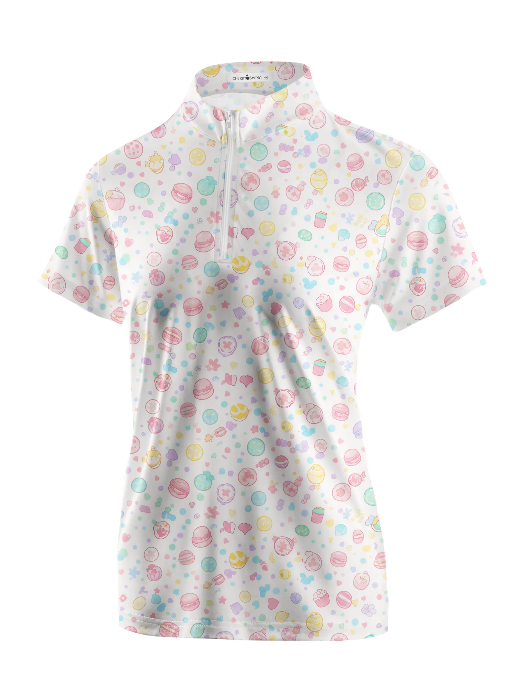 Cherryswing Women's kawaii Sweet Treats Short Sleeve Polos