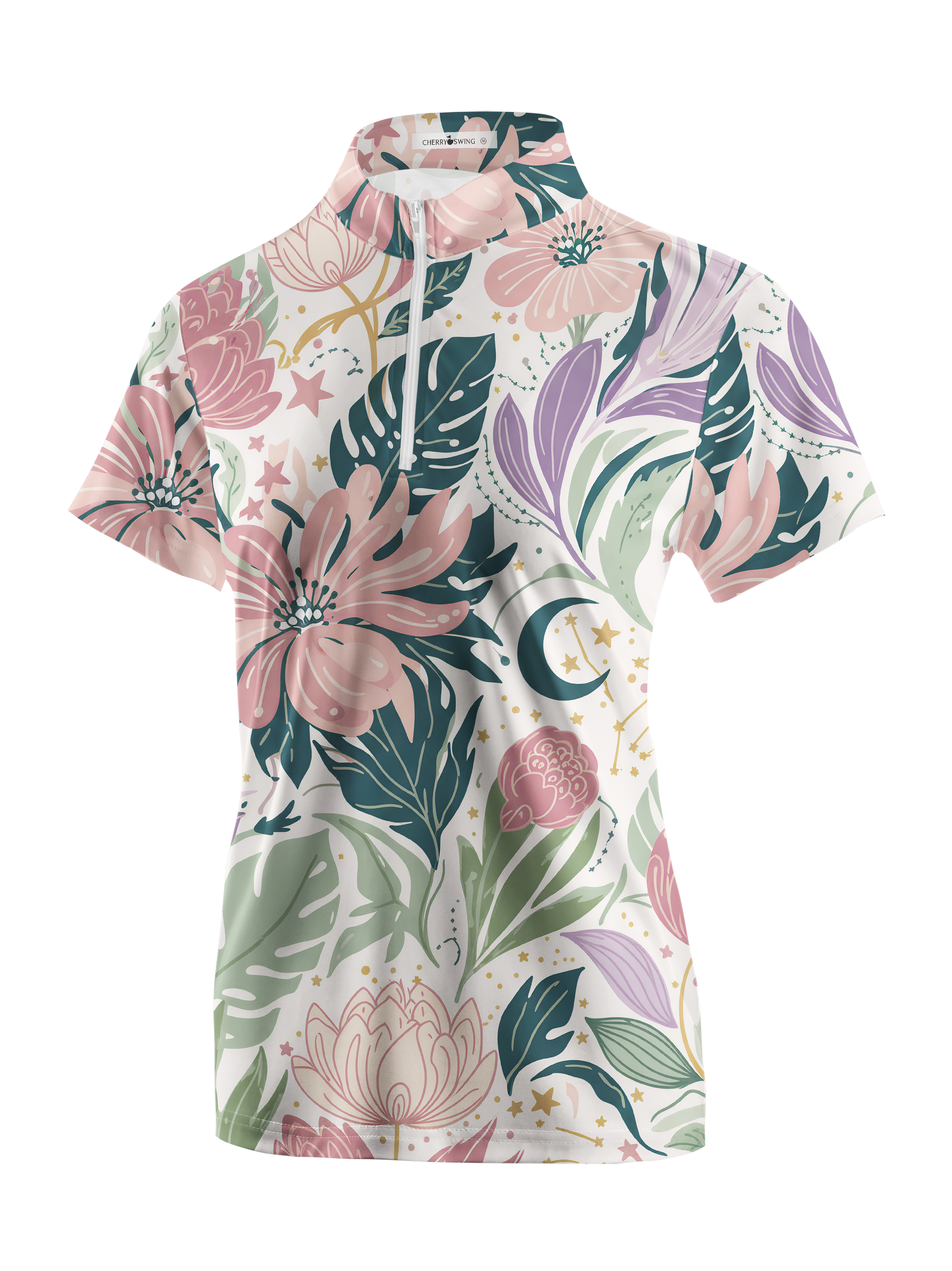 Cherryswing Women's Magic Flora Short Sleeve Polos