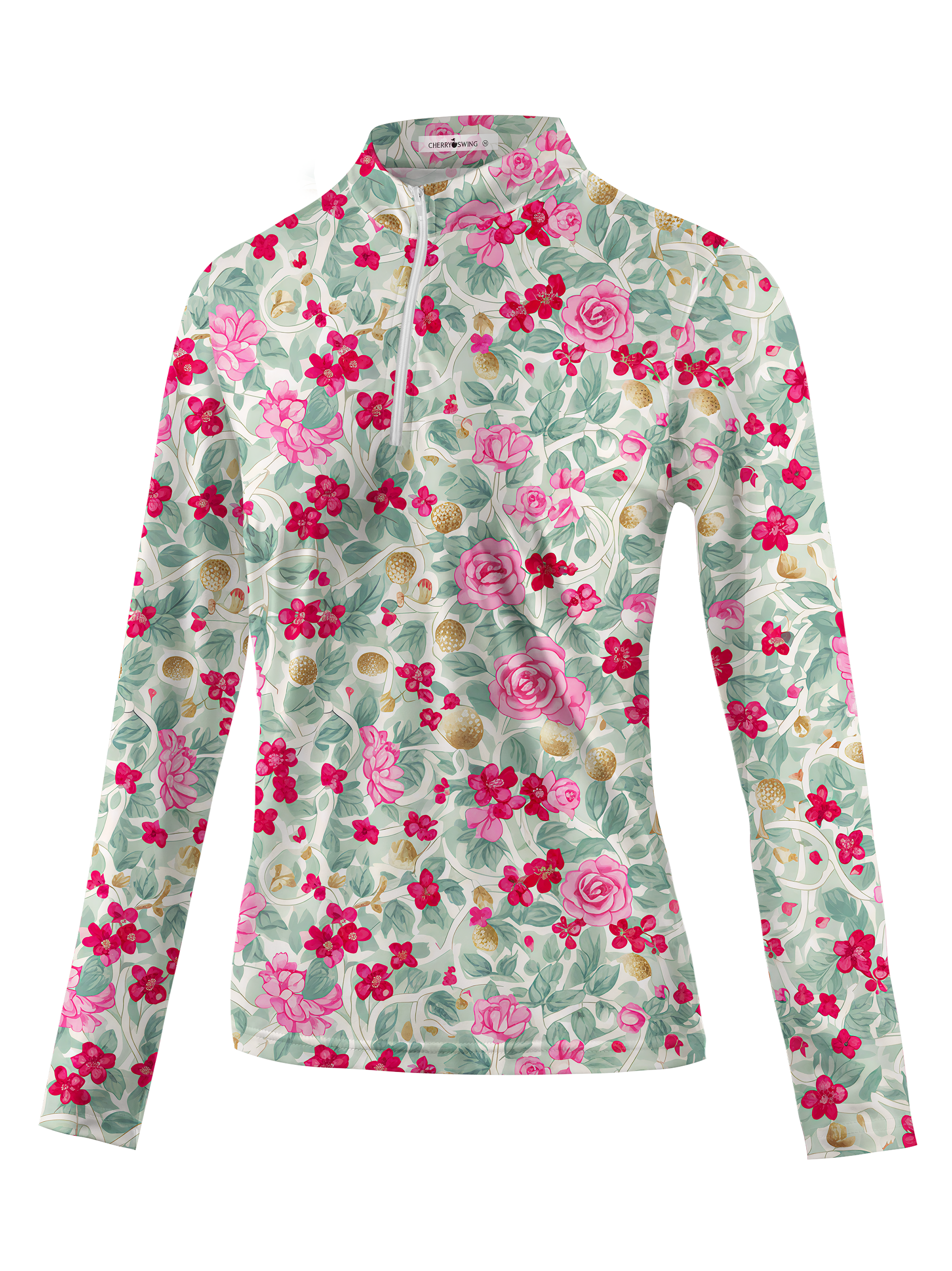 Cherryswing Women's Rose Haven Long Sleeve Golf Shirt