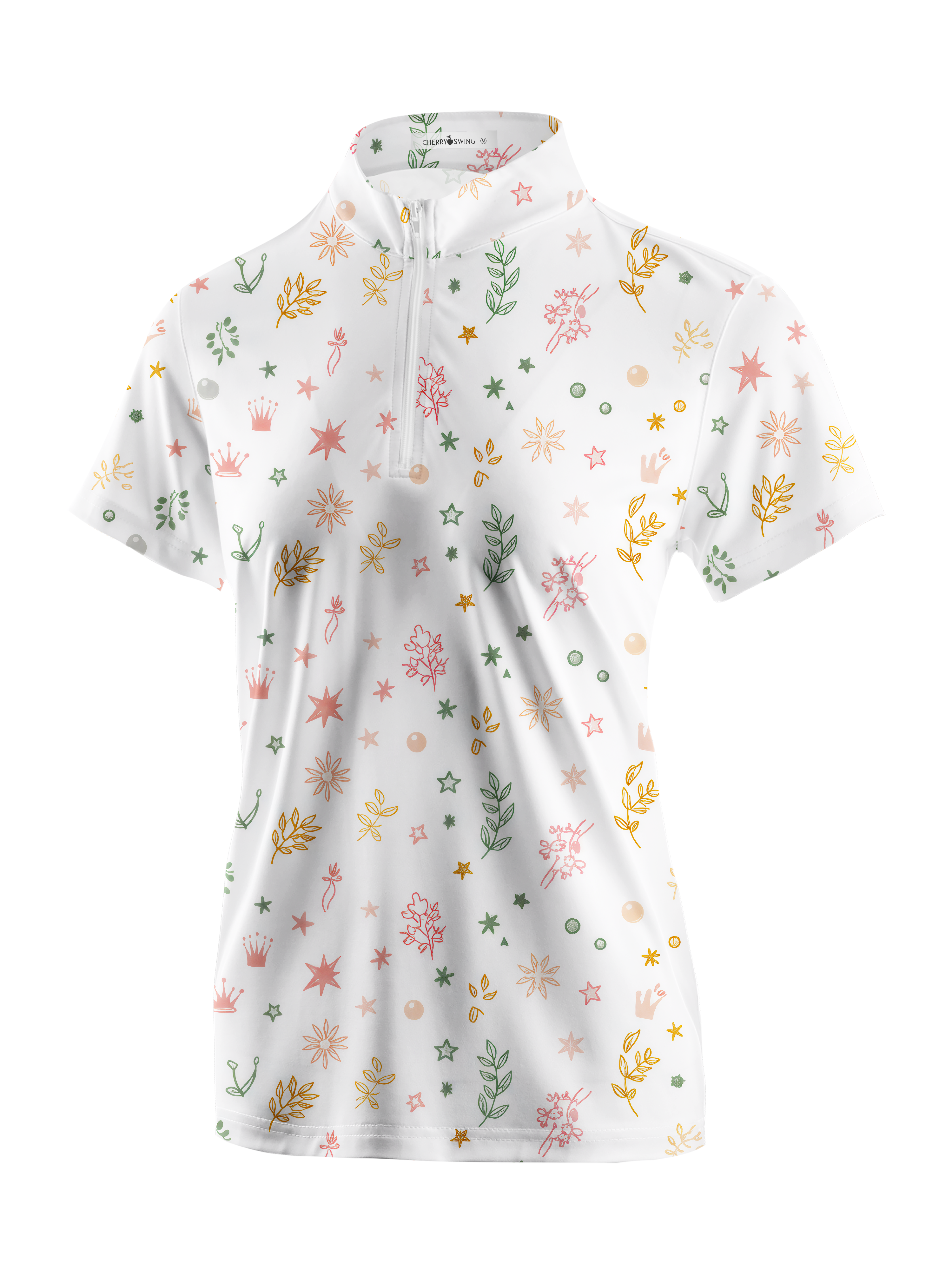 Cherryswing Women's Fairway in Bloom Short Sleeve Polos