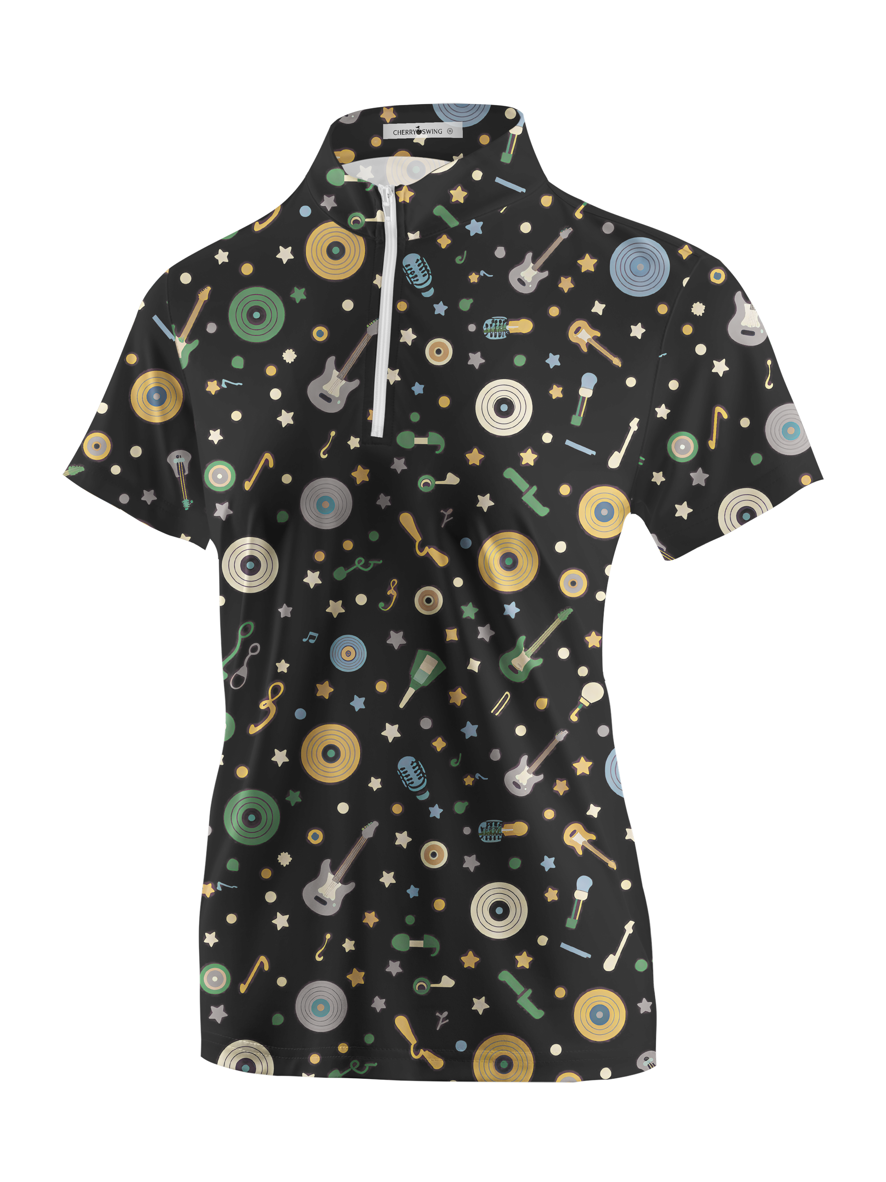 Cherryswing Women's Melody Noir Short Sleeve Golf Shirt