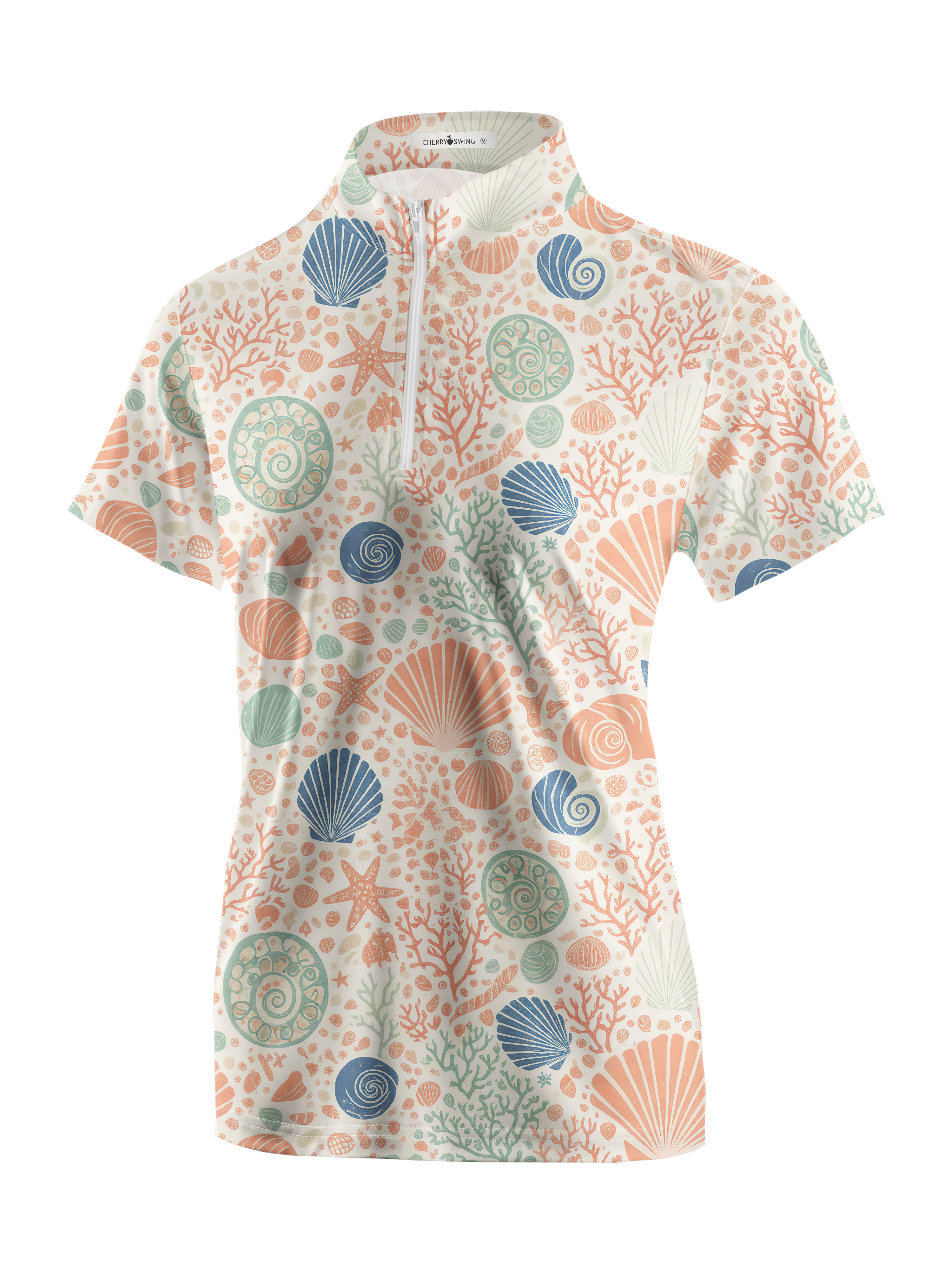 Cherryswing Women's Shoreline Shell Short Sleeve Golf Shirt