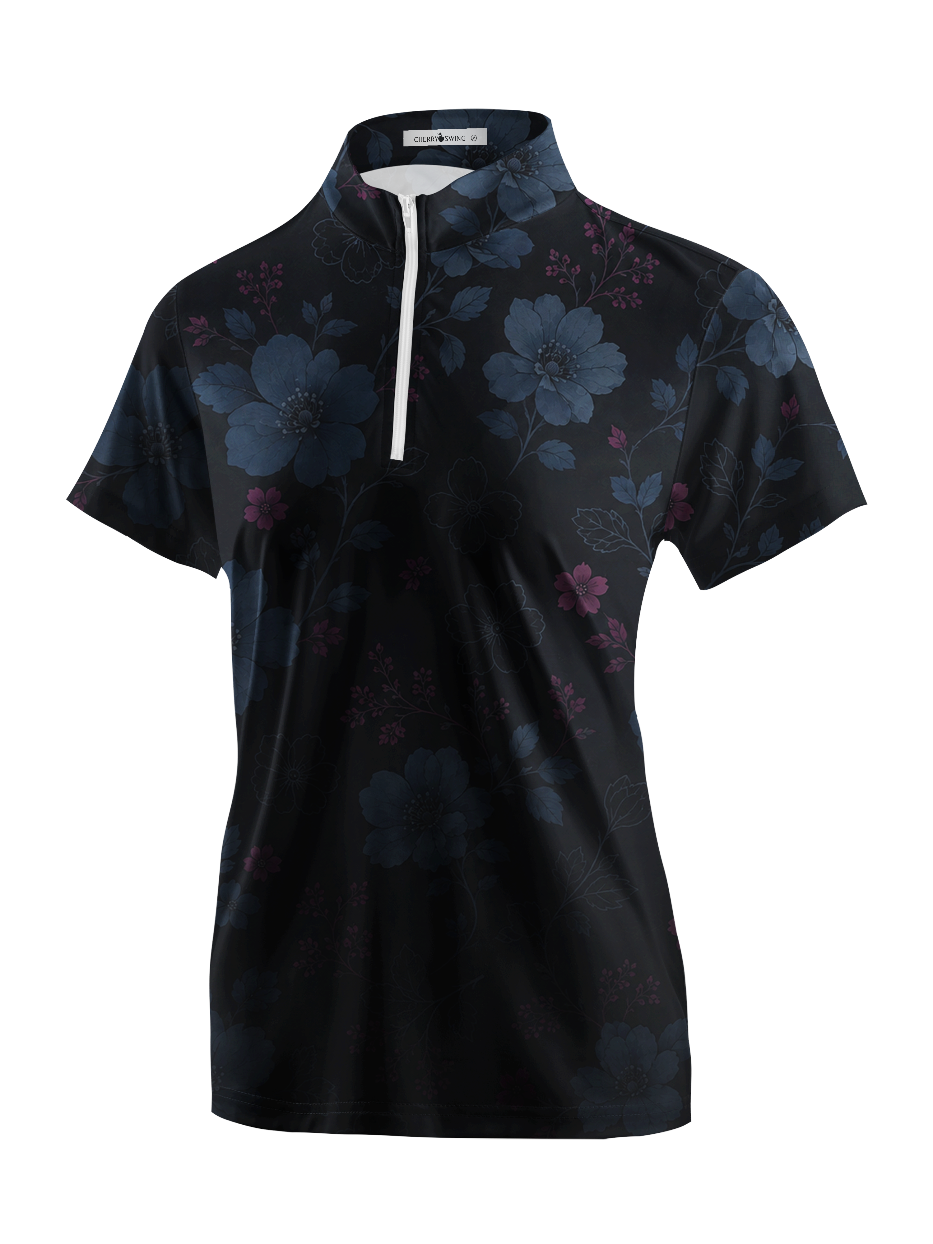Cherryswing Women's Shadow Bloom Short Sleeve Golf Shirt