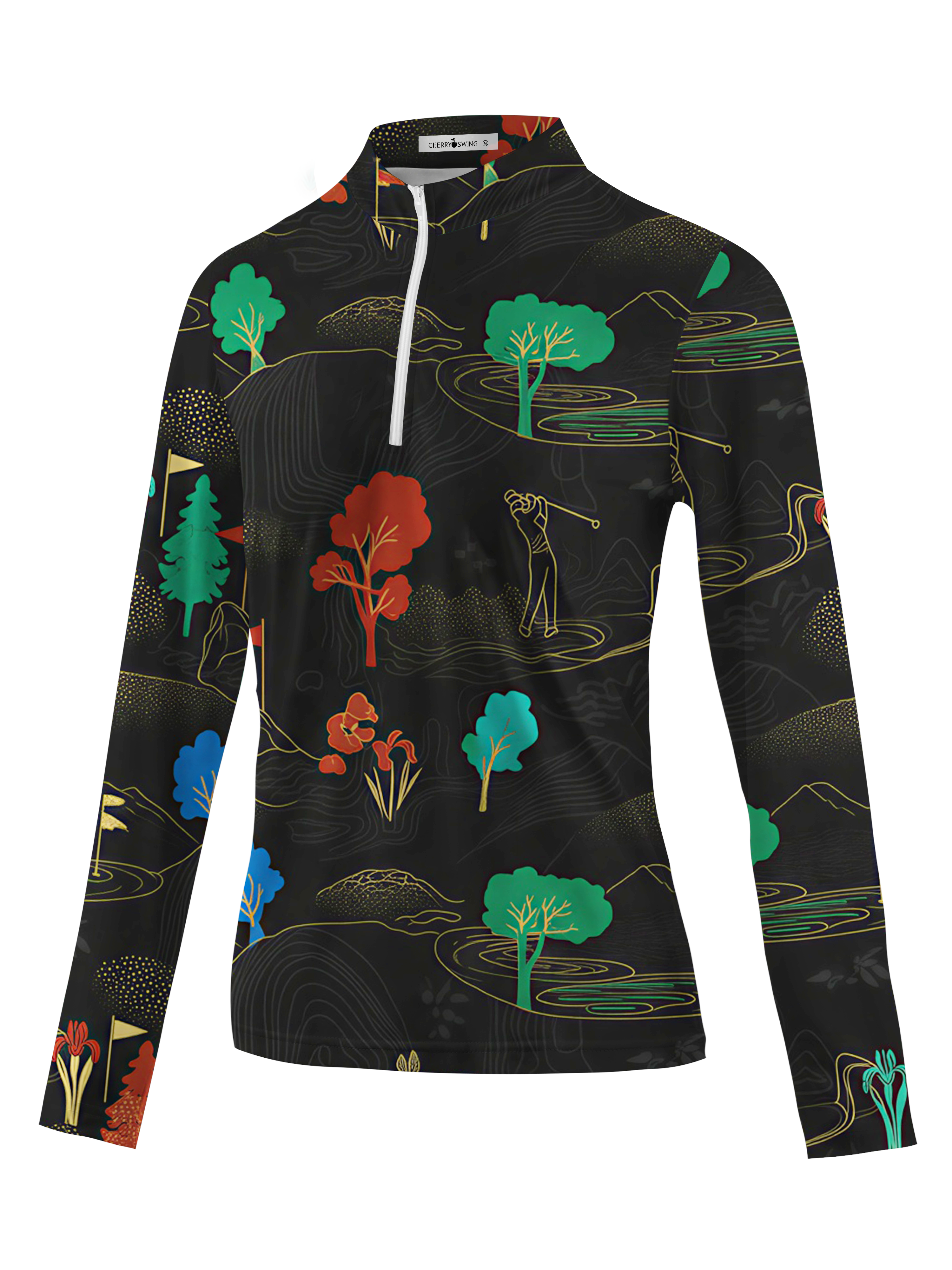 Cherryswing Women's Night Terrain Long Sleeve Golf Shirt