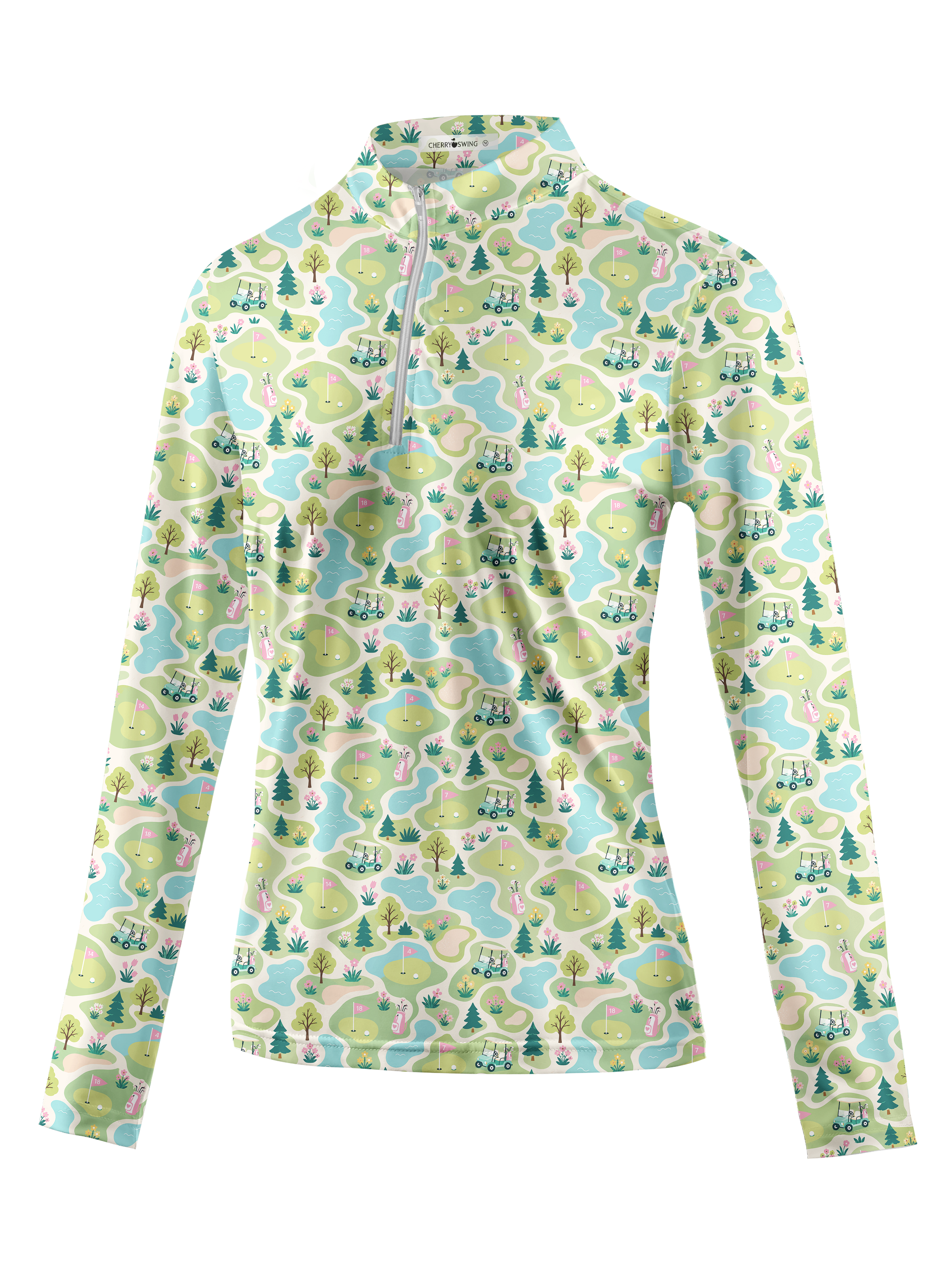 Cherryswing Women's Fairway Wander Long Sleeve Golf Shirt