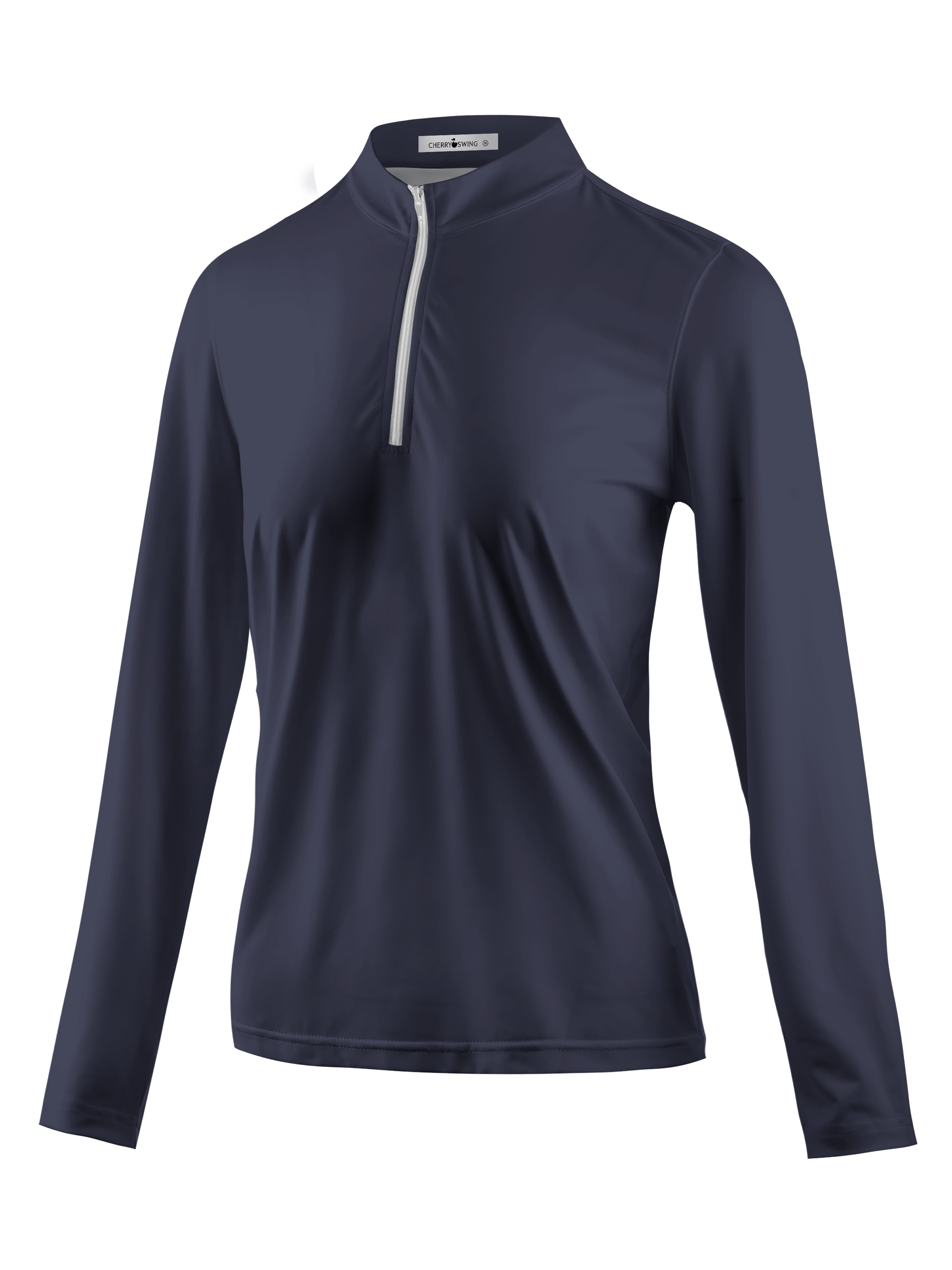 Cherryswing Women's Deep Ocean Calm Long Sleeve Golf Shirt