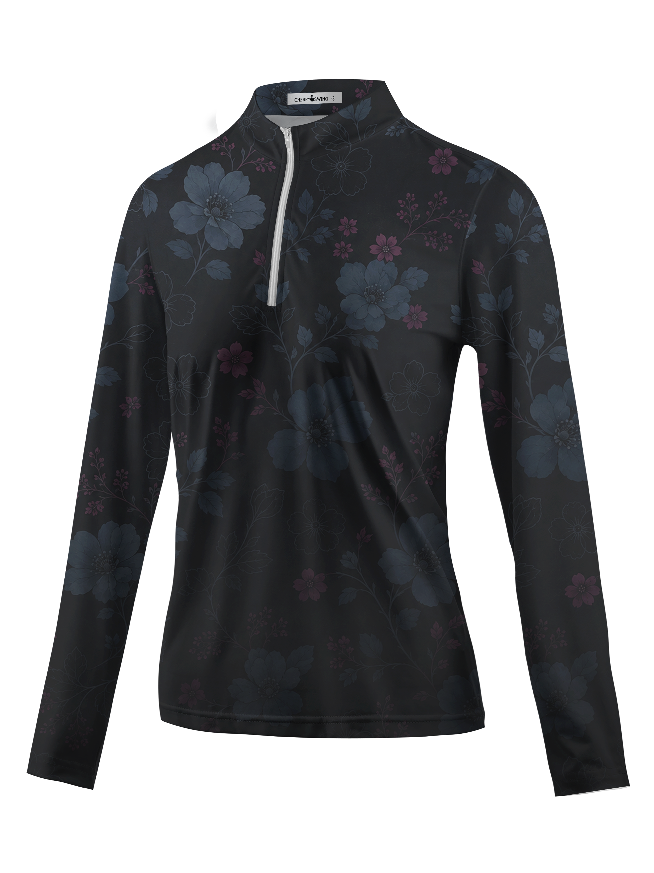 Cherryswing Women's Shadow Bloom Long Sleeve Golf Shirt