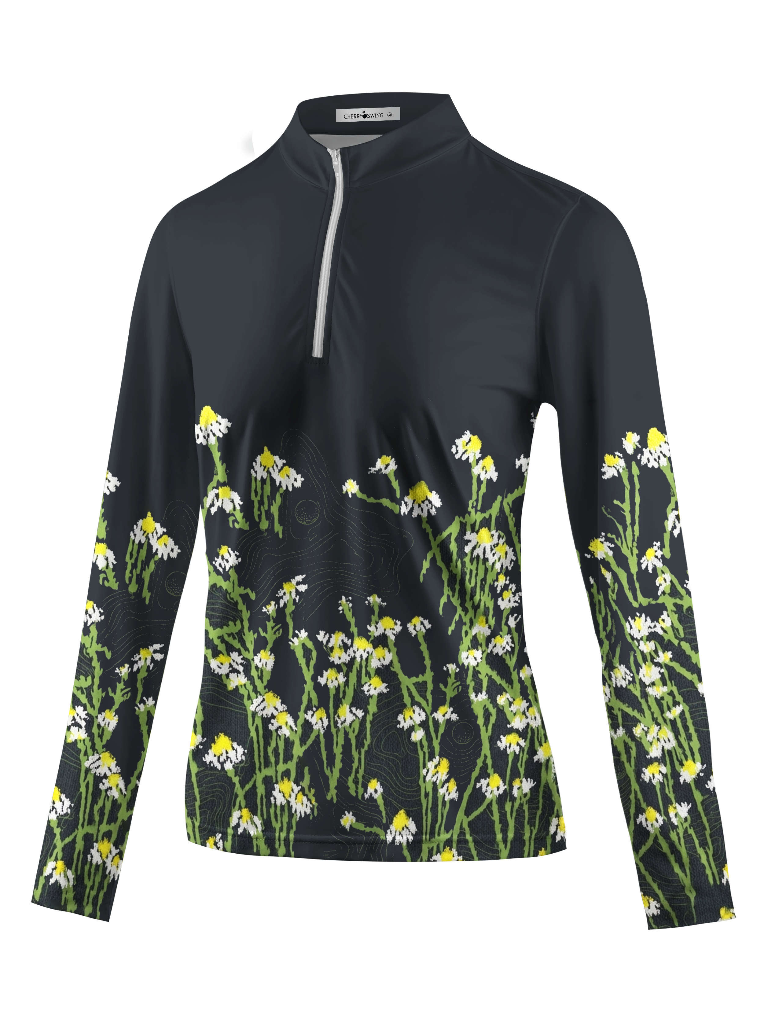 Cherryswing Women's Wildflower Fairway Long Sleeve Golf Shirt