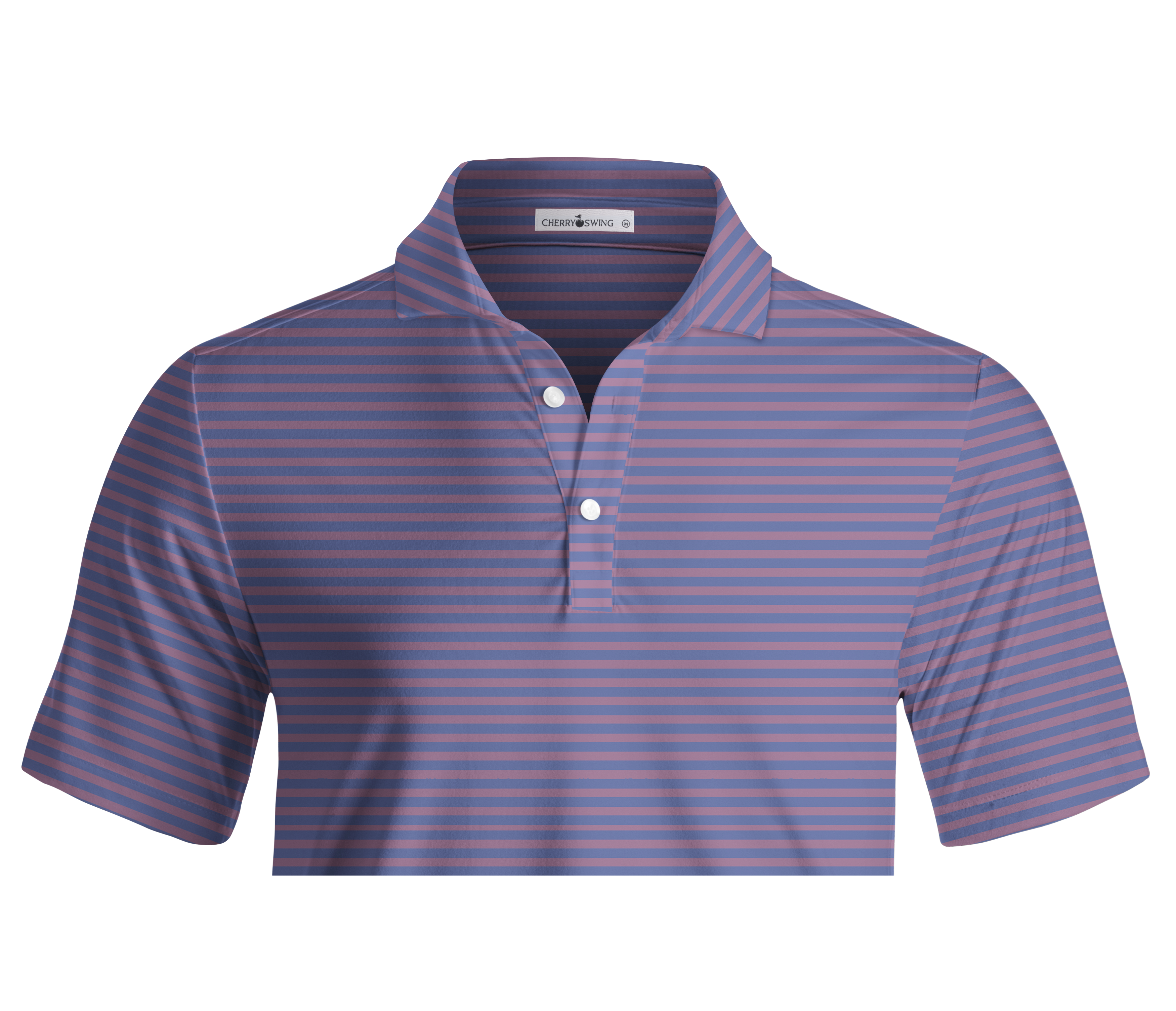 Cherryswing Classic Stripe Print Men's Polo Shirt