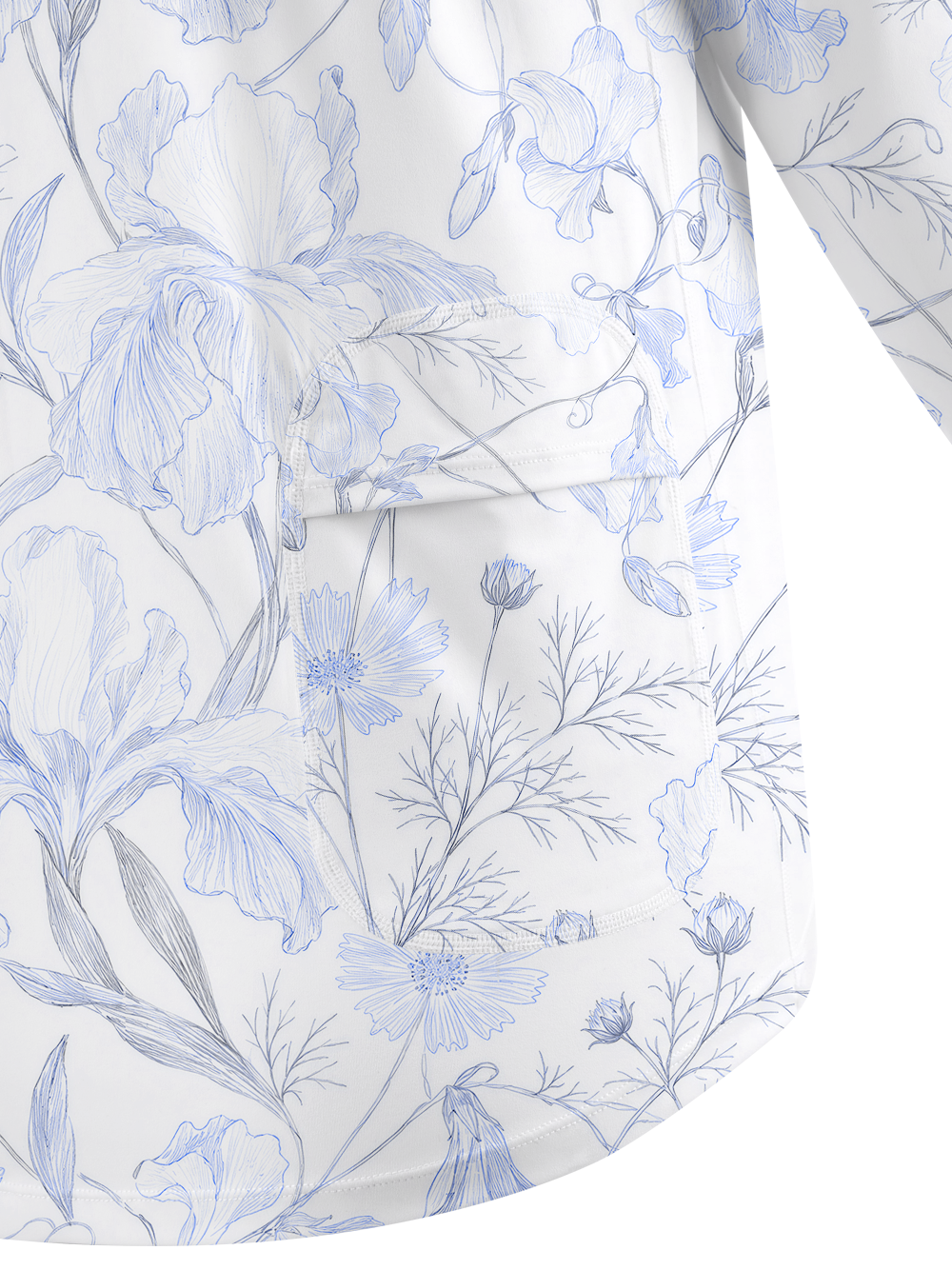 Cherryswing Women's Vintage Botanical Sketch Golf Shirt