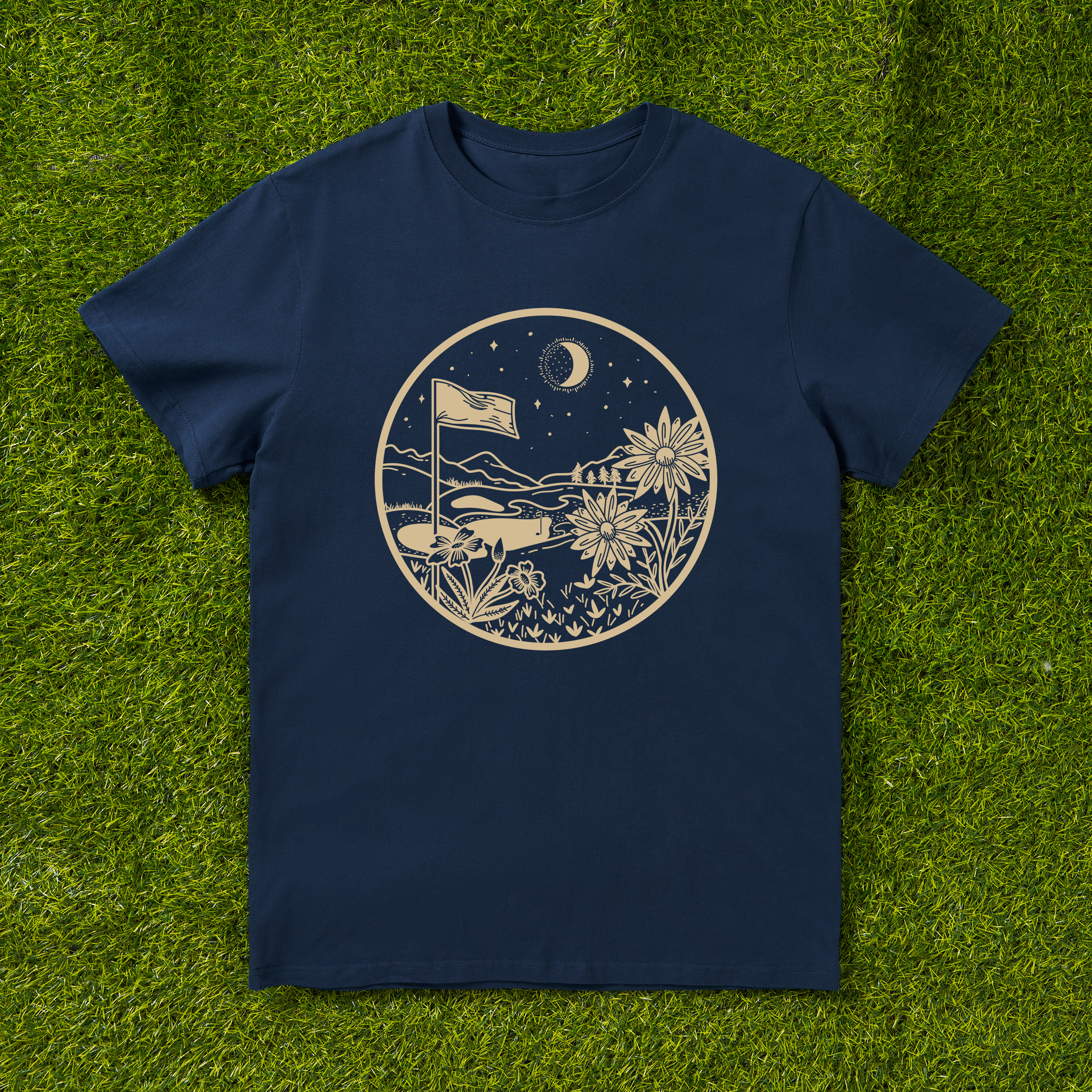Cherryswing 'Golf Lovers' Cocktail Pattern T-Shirt