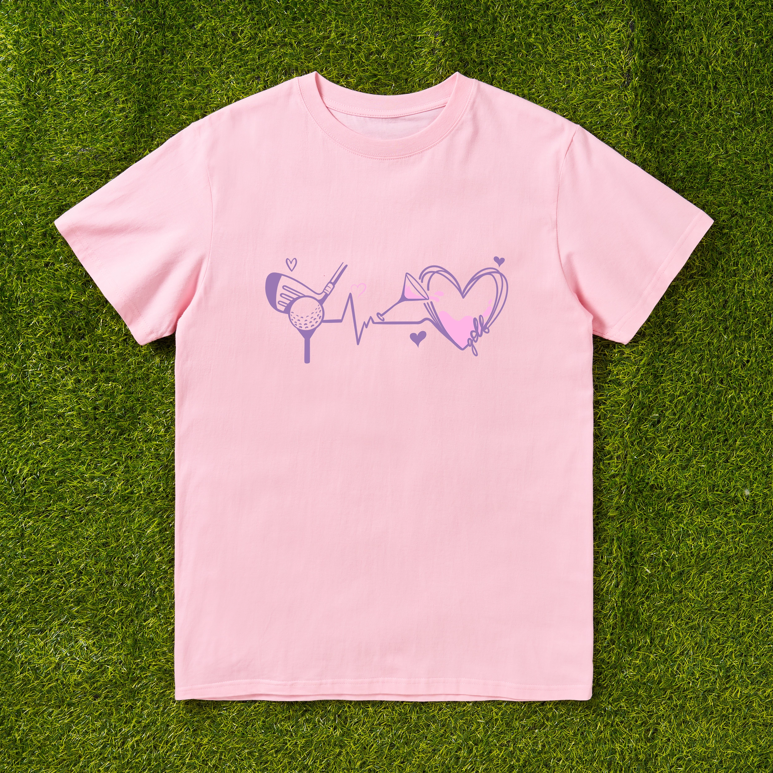 Cherryswing I Play Golf I Drink Wine T-shirt For Women