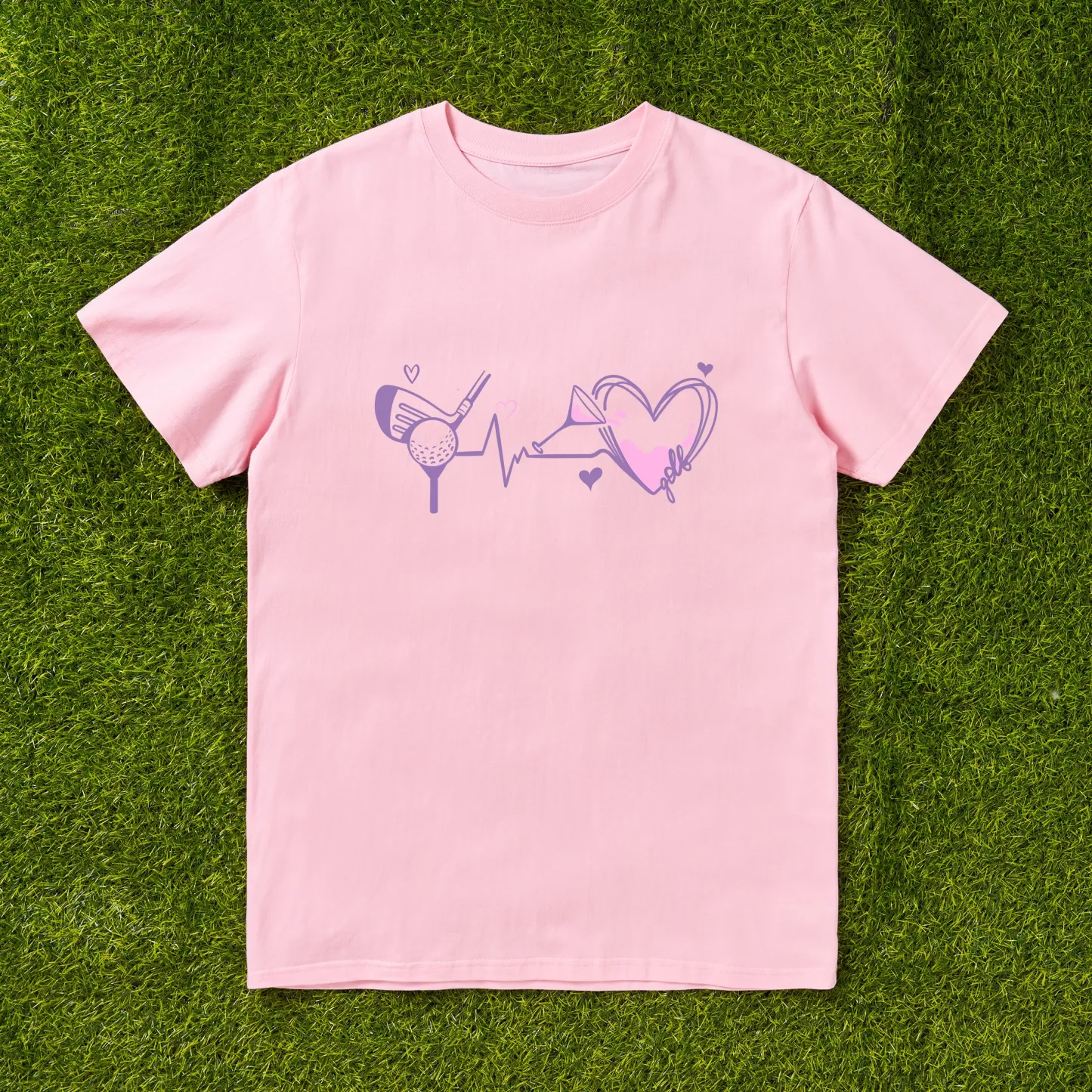 Cherryswing I Play Golf I Drink Wine T-shirt For Women