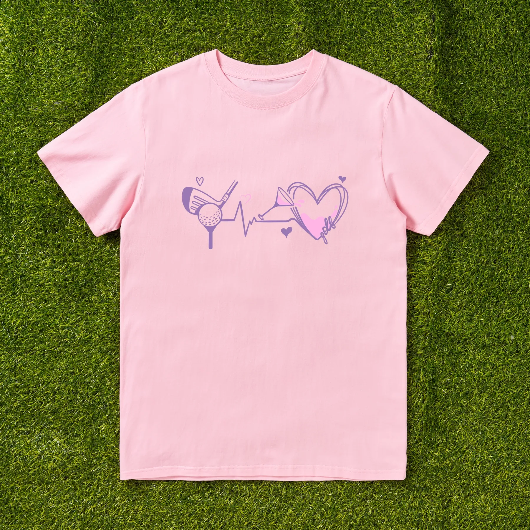 Cherryswing I Play Golf I Drink Wine T-shirt For Women