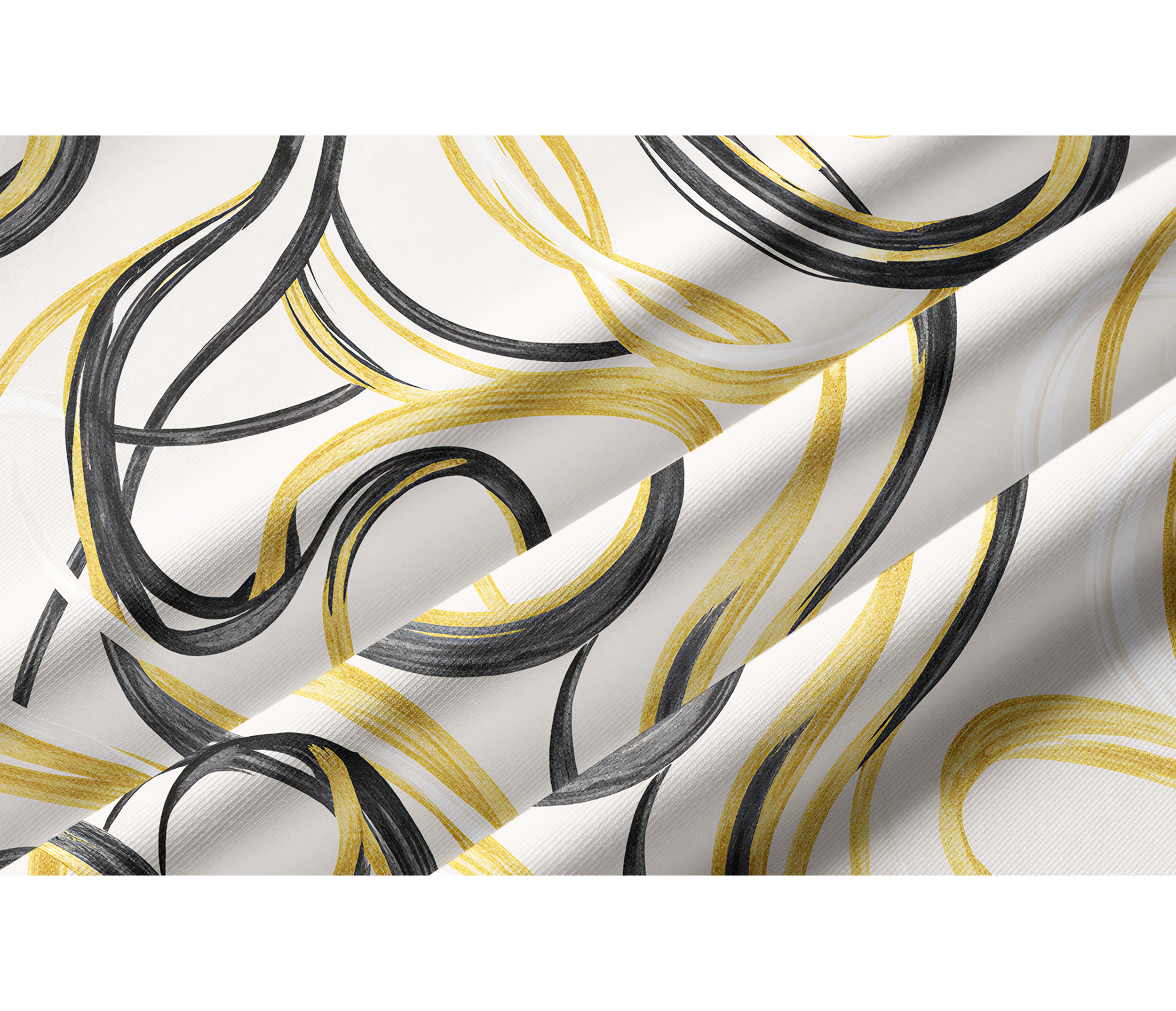 Cherryswing Women's Gilded Ink Swirl Short Sleeve Golf Shirt