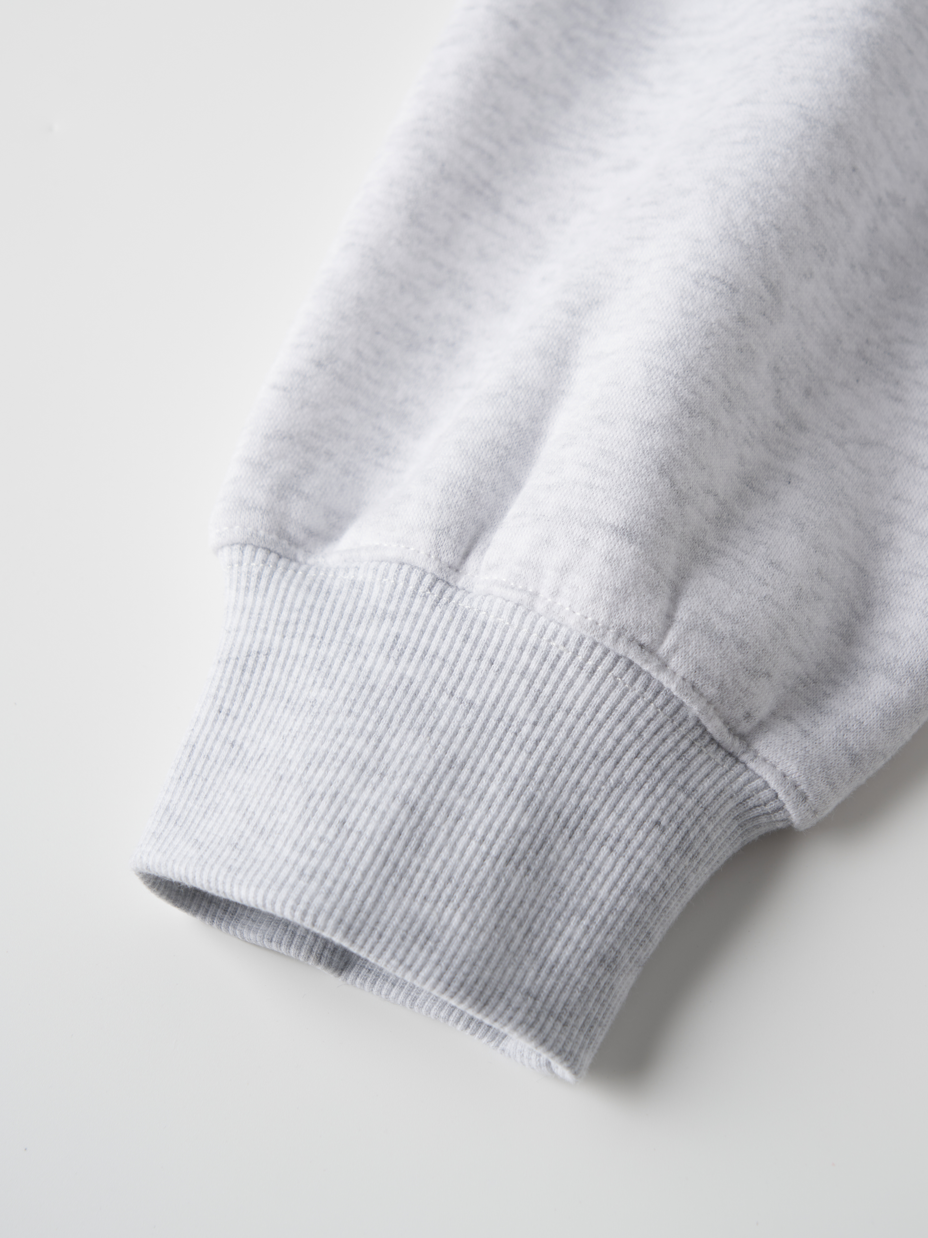 Cherryswing Women’s Fleece Drop Shoulder Crew Neck Sweatshirt Light Grey
