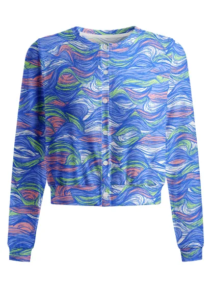 Cherryswing Women's Electric Wave Golf Cardigan 