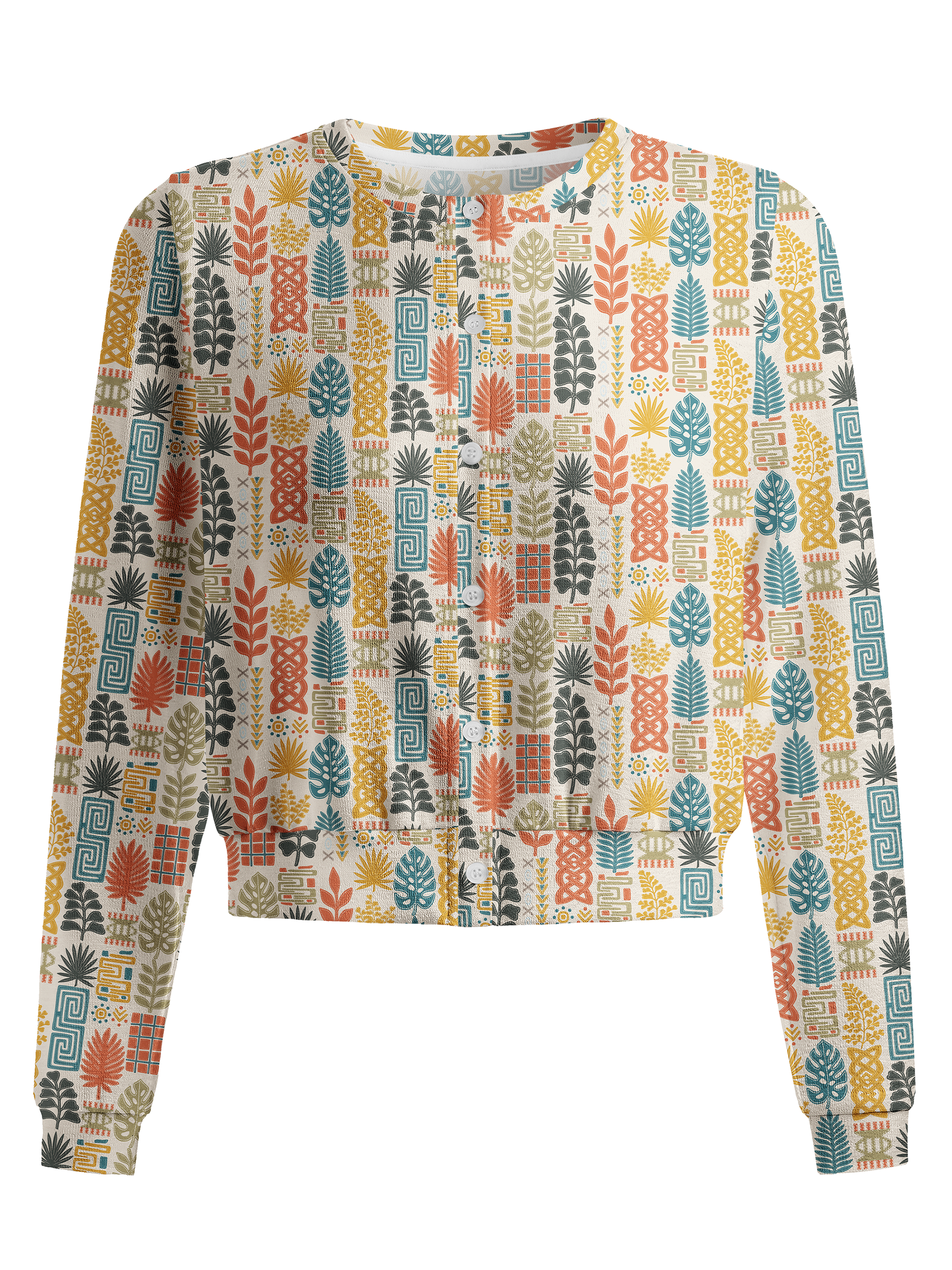 Cherryswing Women's Botanical Geo Golf Cardigan 