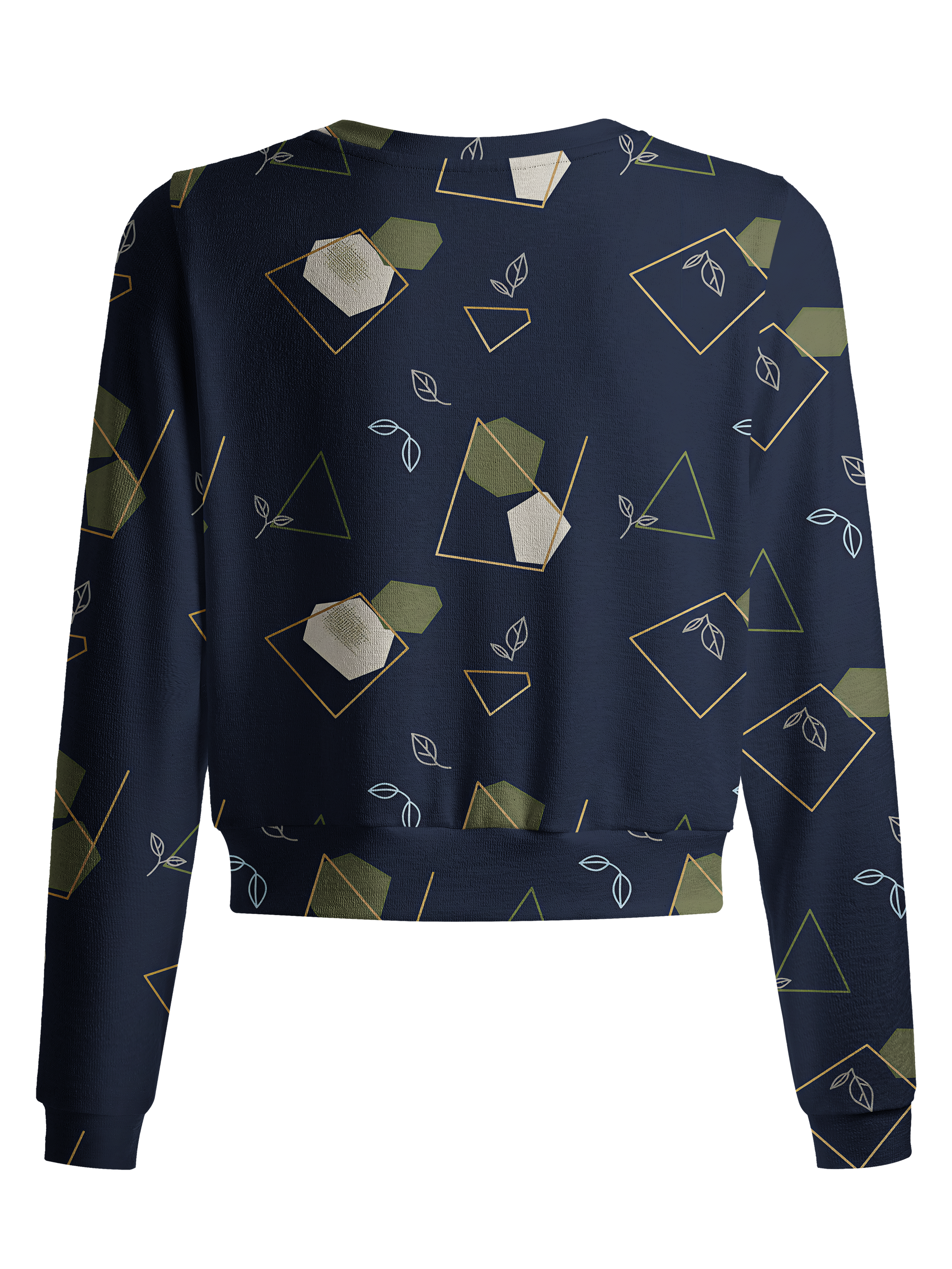 Cherryswing Women's Navy Prism Cropped Golf Cardigan 
