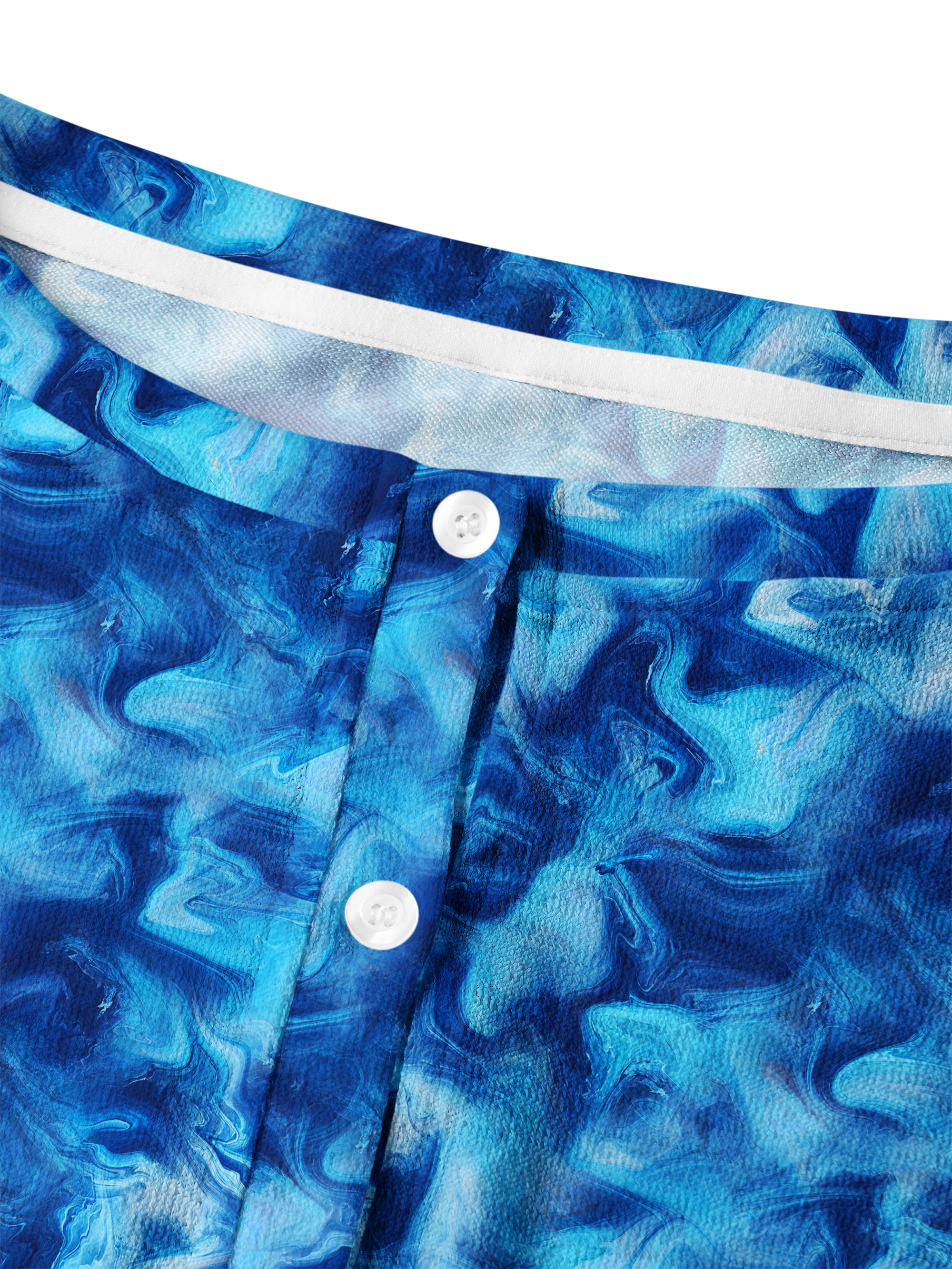 Cherryswing Women's Ocean Marble Cropped Golf Cardigan 