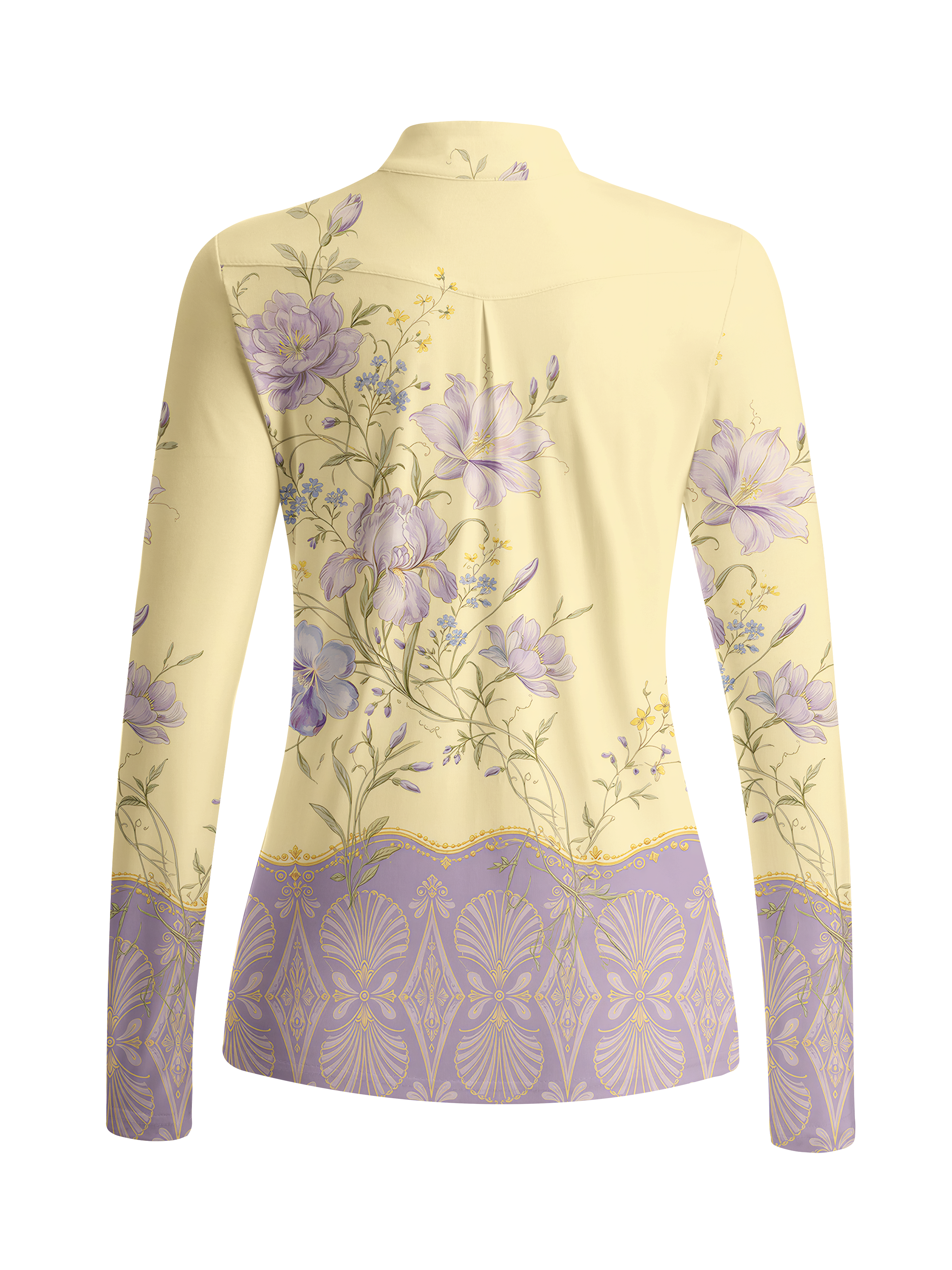 Cherryswing Women's French Iris Long Sleeve Golf Shirt