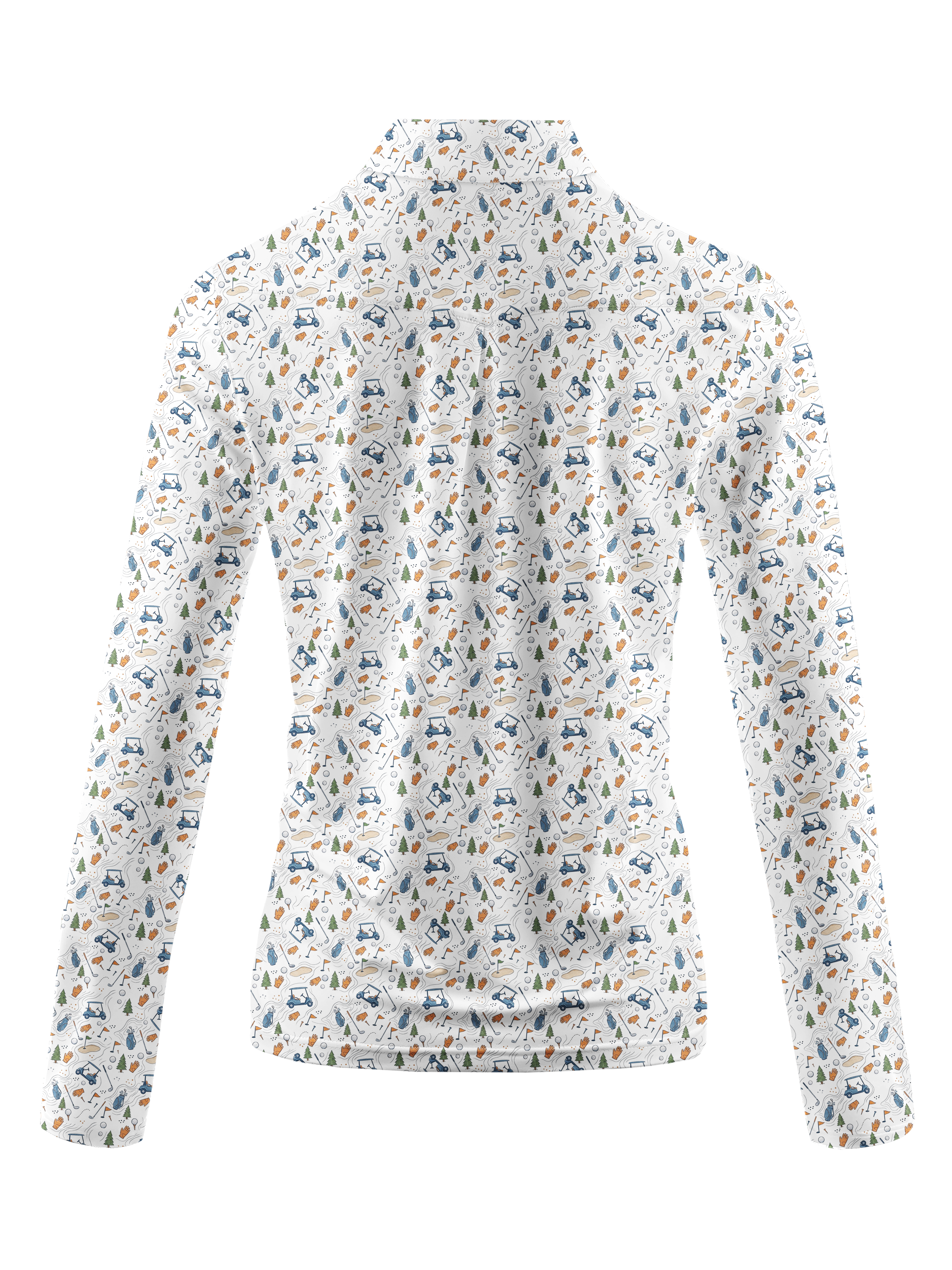 Cherryswing Women's Course Icons Long Sleeve Golf Shirt