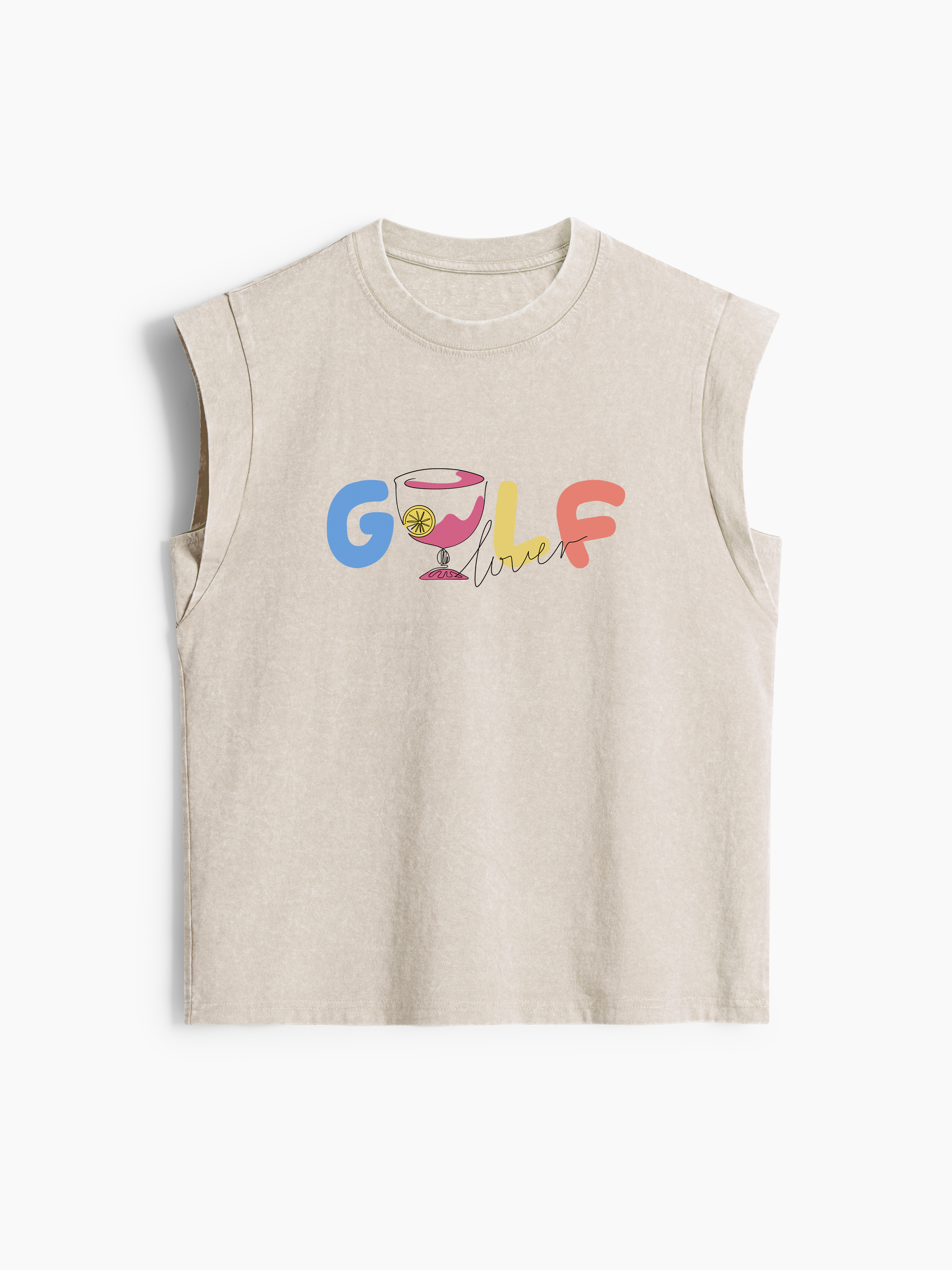 Cherryswing Women's 'Golf Lovers' Classic Crew Neck Cap Sleeve Tank