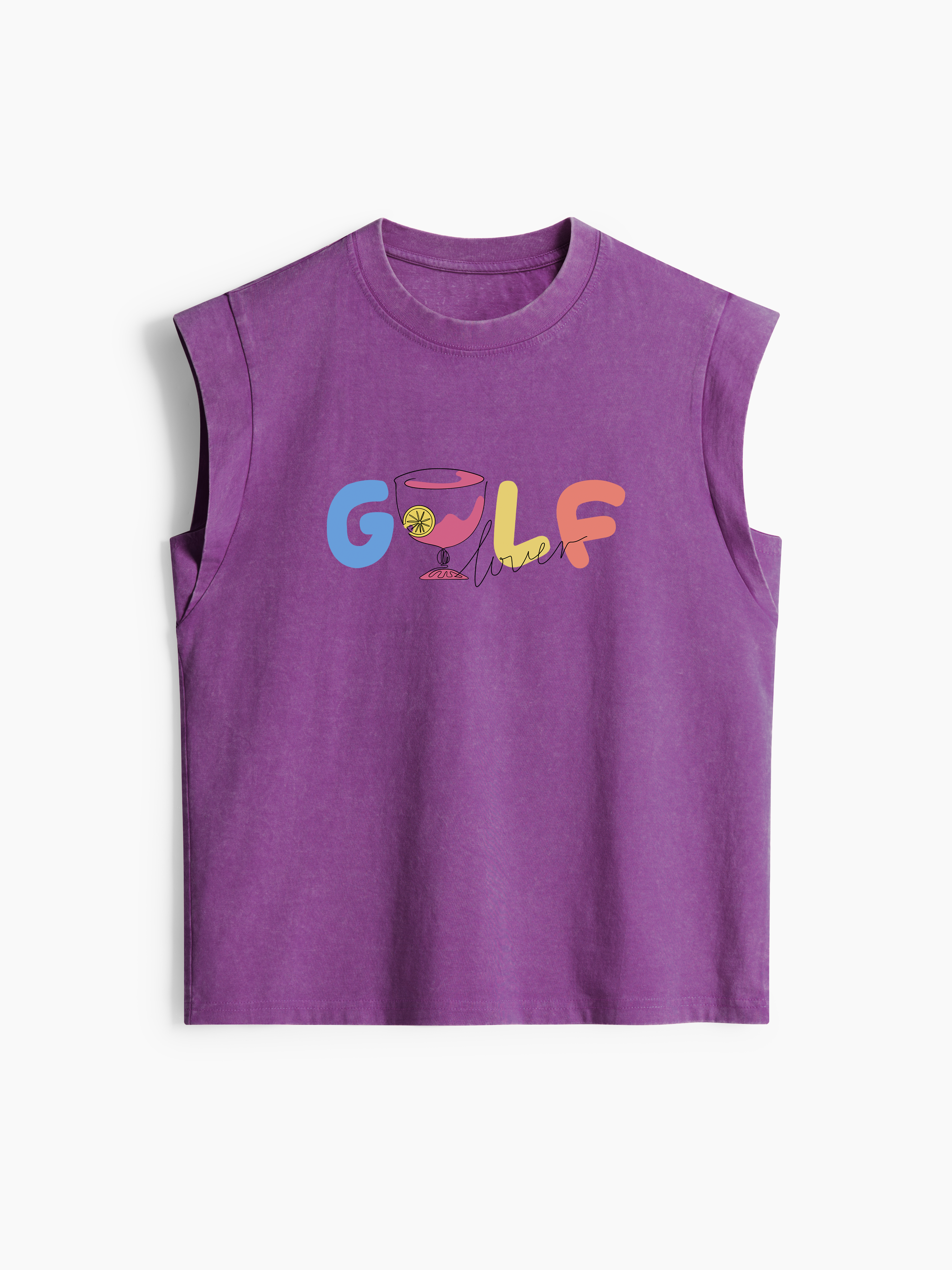 Cherryswing Women's 'Golf Lovers' Classic Crew Neck Cap Sleeve Tank