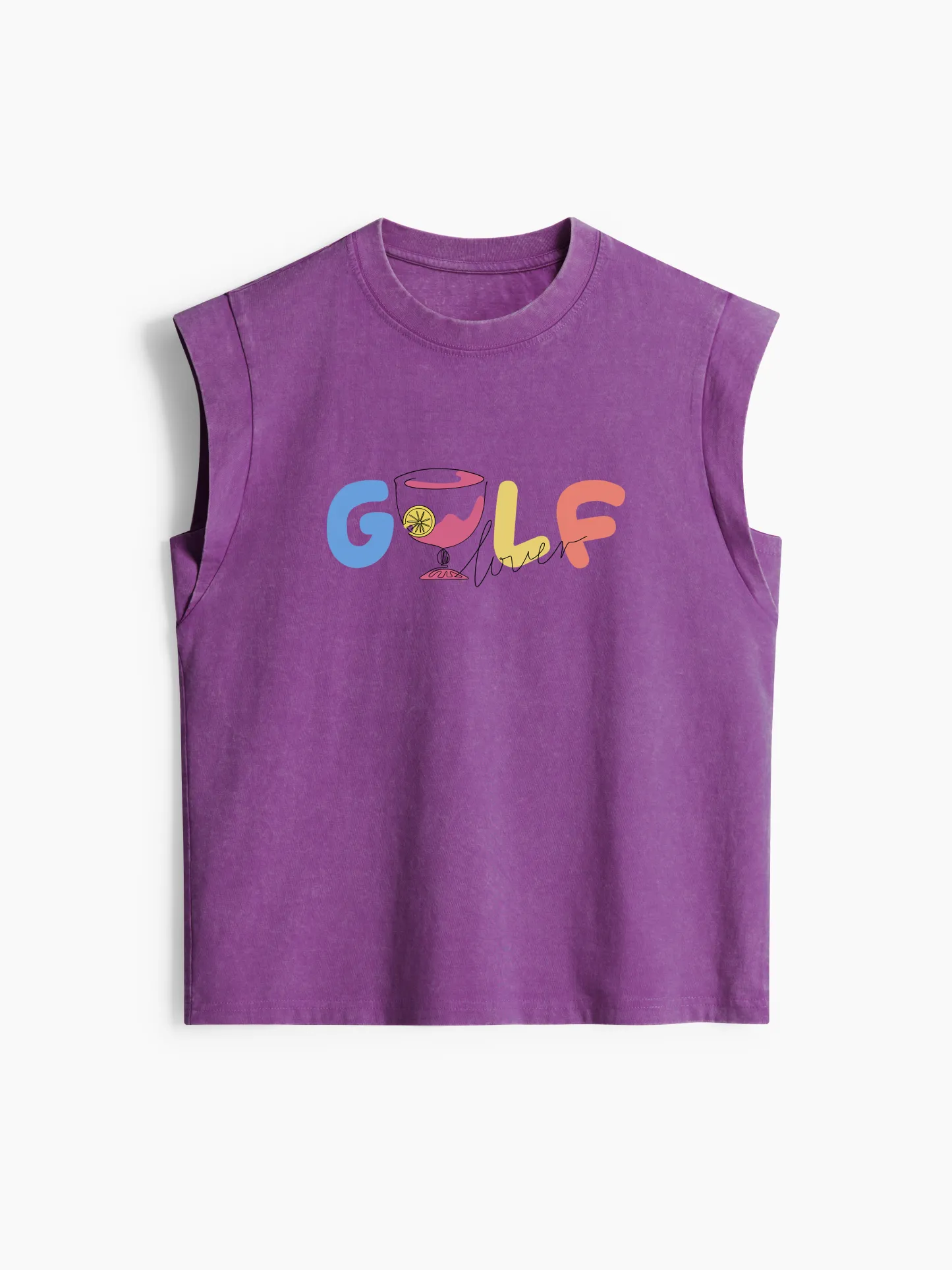 Cherryswing Women's 'Golf Lovers' Classic Crew Neck Cap Sleeve Tank