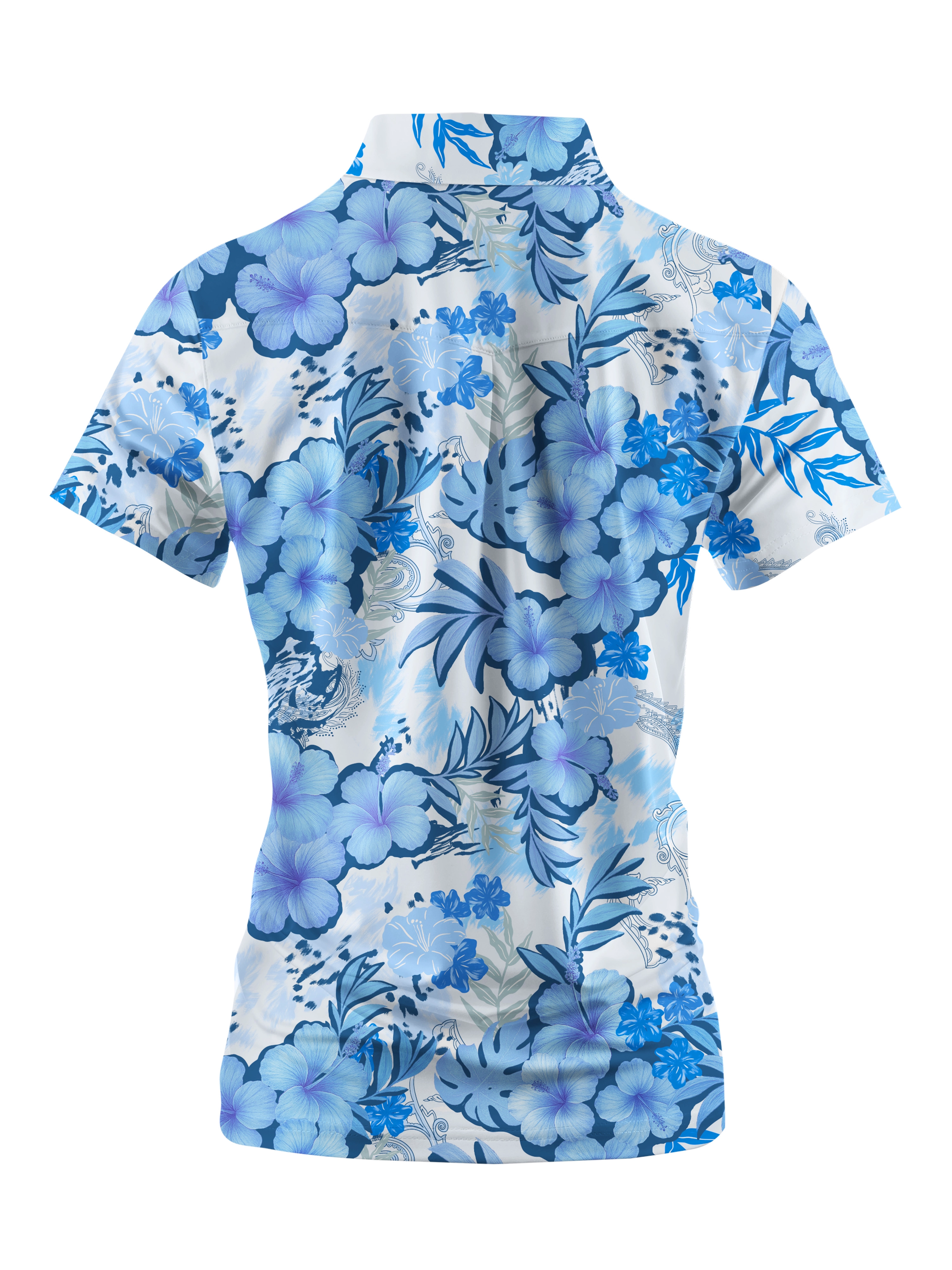 Cherryswing Women's Modern Art Short Sleeve Polos