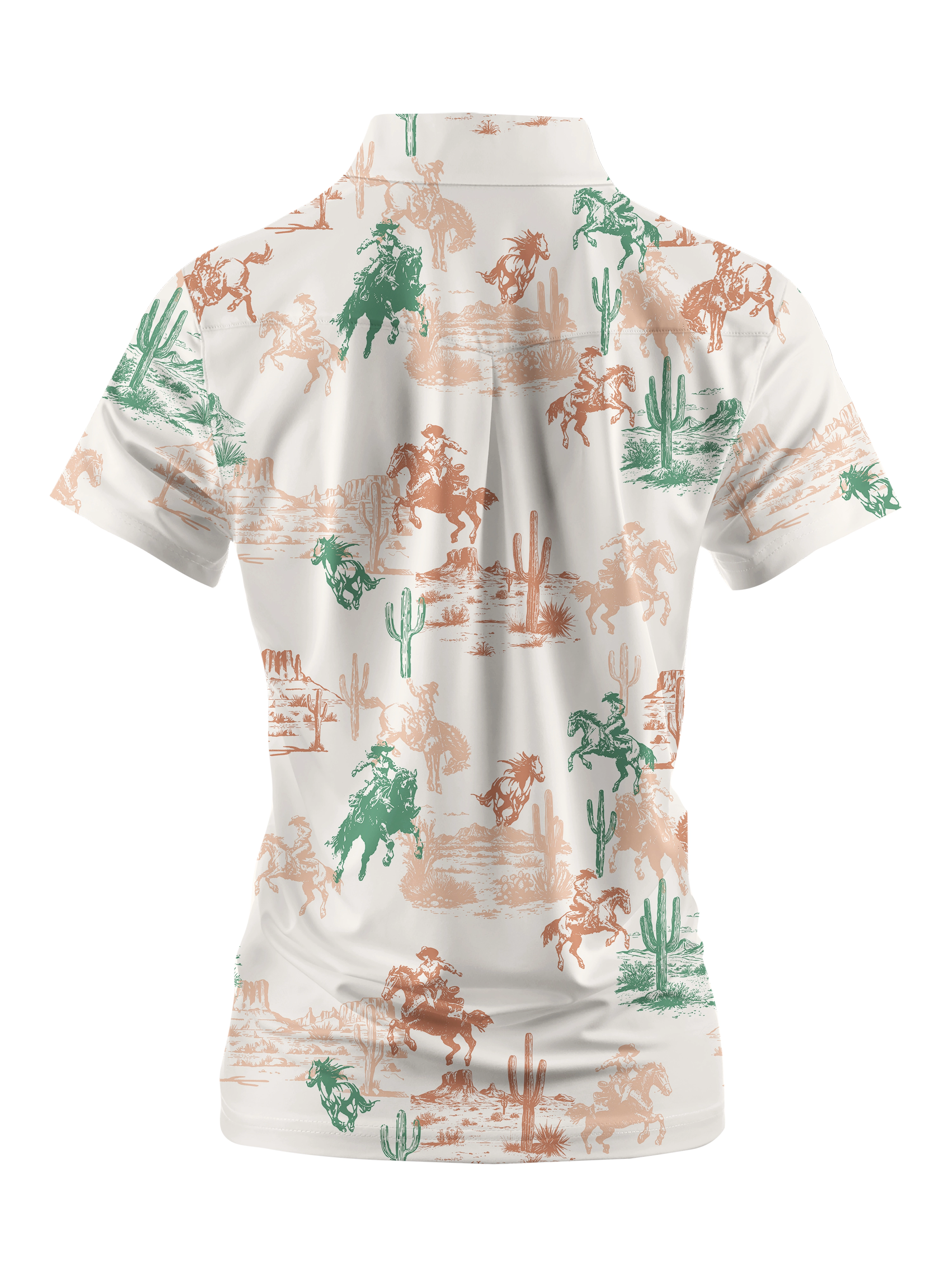 Cherryswing Women's Cowgirl Golf Short Sleeve Polo Shirt