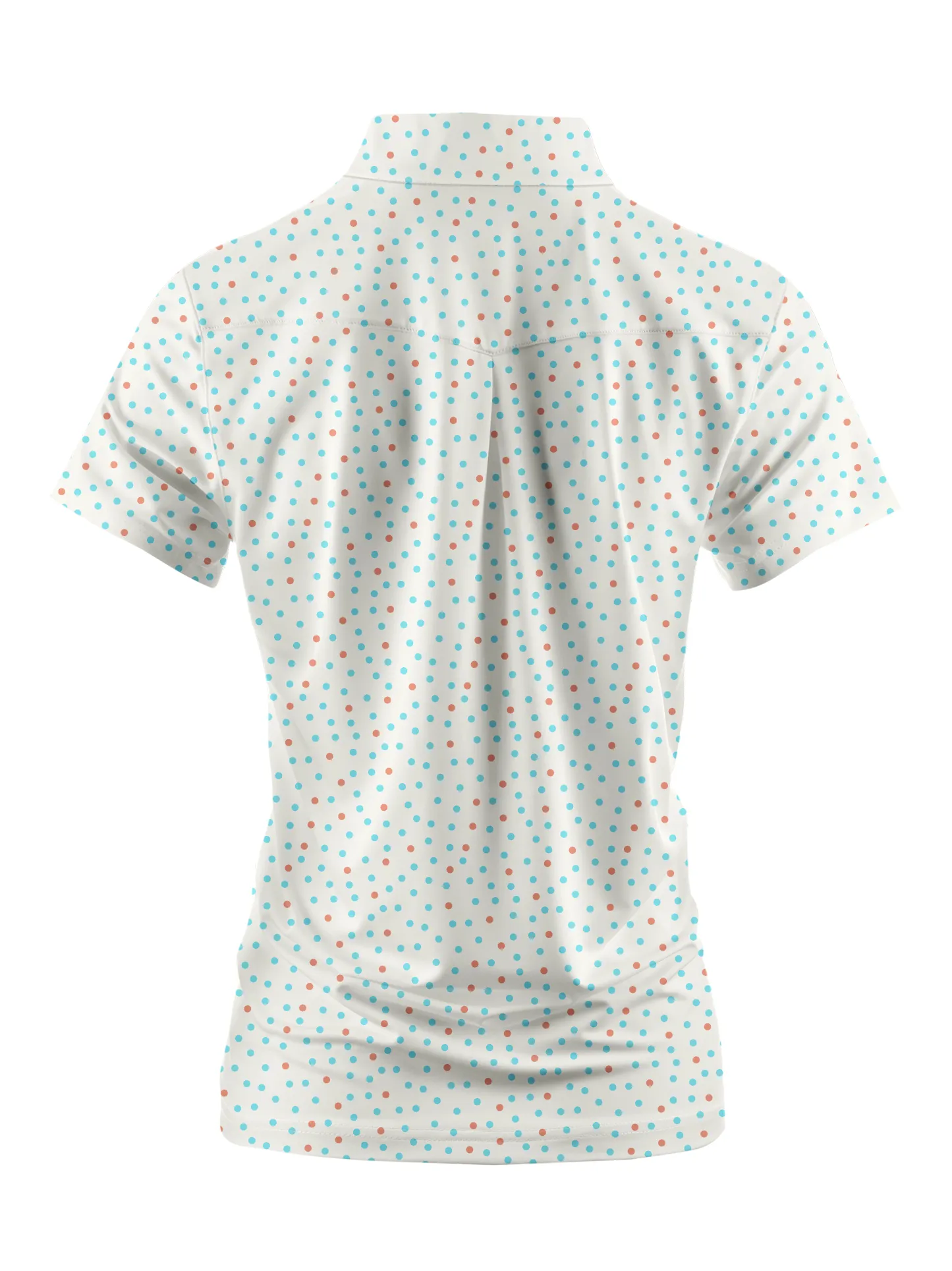 Cherryswing Women's Confetti Dots Golf Sleeve Polo Shirt
