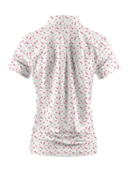 Cherryswing Women's Lilac Golf Short Sleeve Polo Shirt