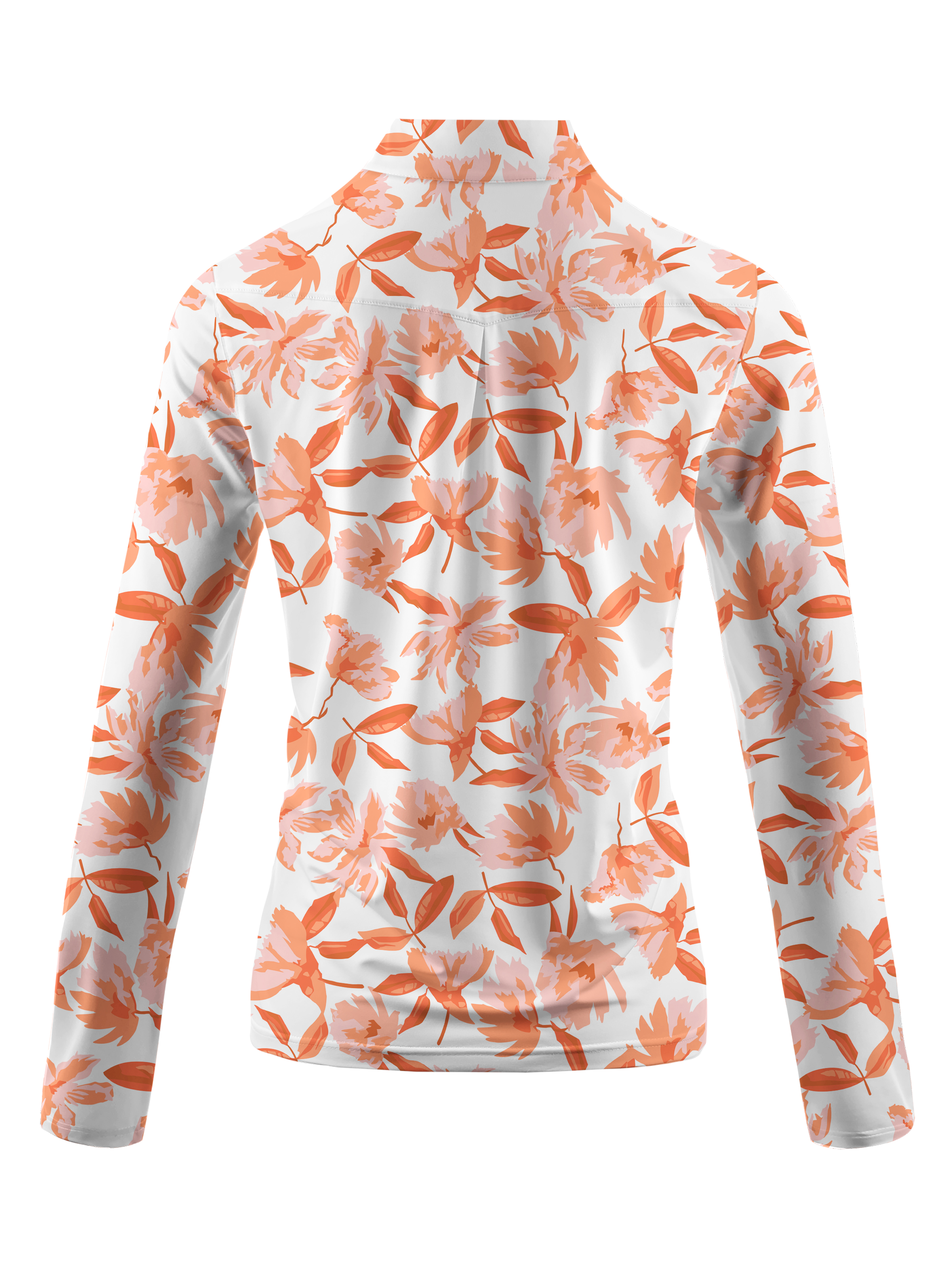 Cherryswing Women's Autumn Blossom Long Sleeve Polo Shirt