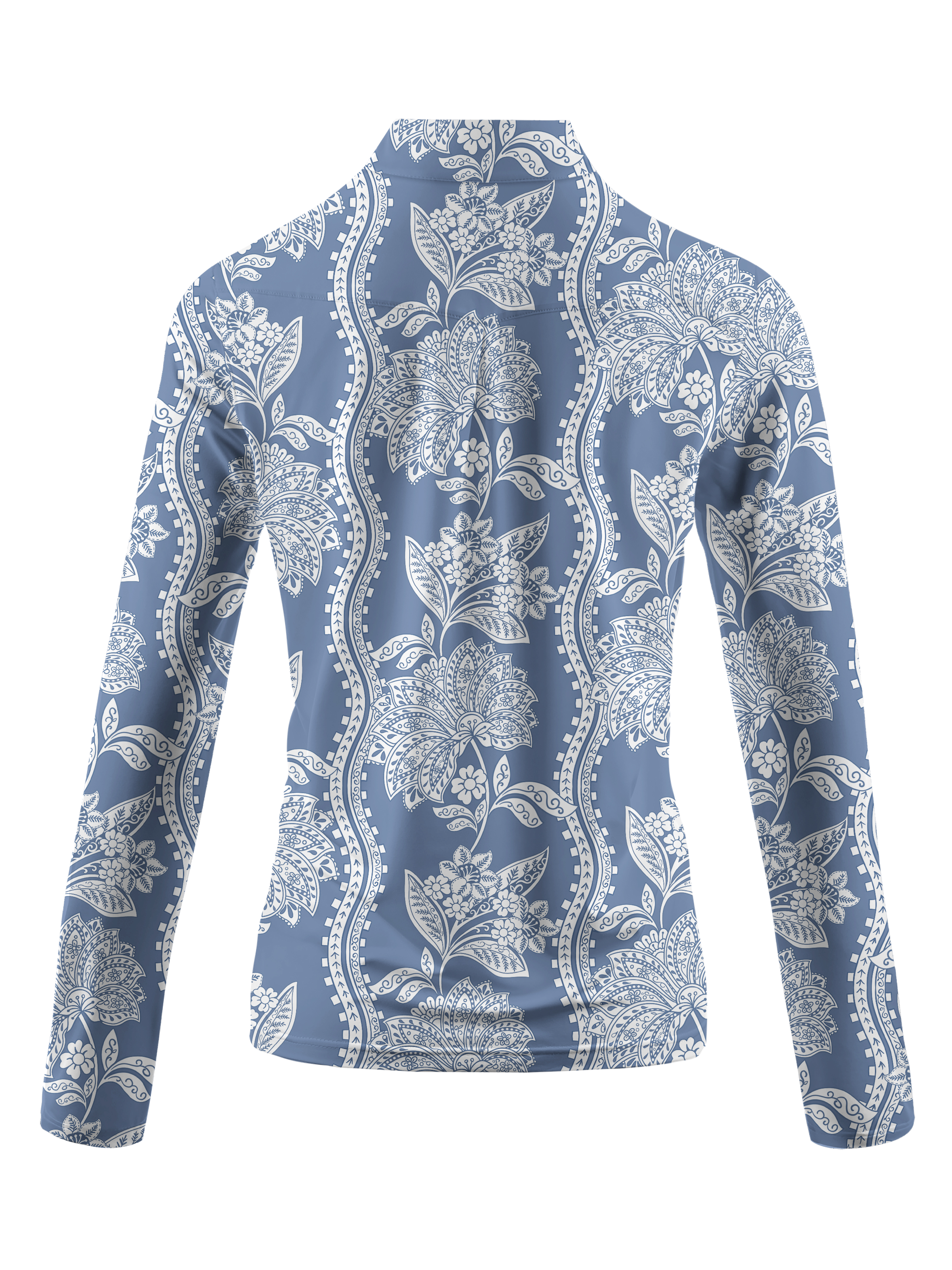 Cherryswing Women's Floral Long Sleeve Golf Polo Shirt