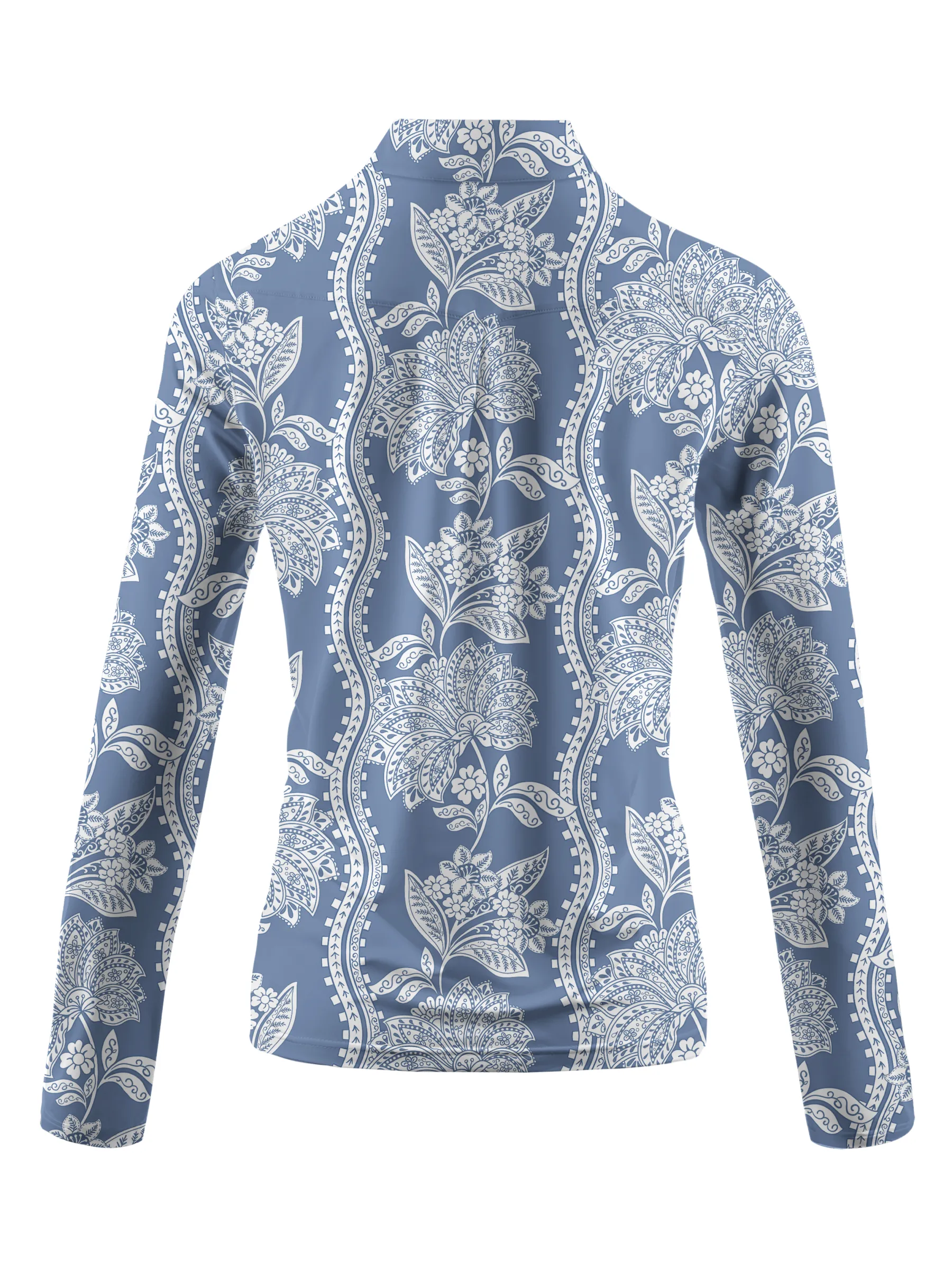 Cherryswing Women's Floral Long Sleeve Golf Polo Shirt