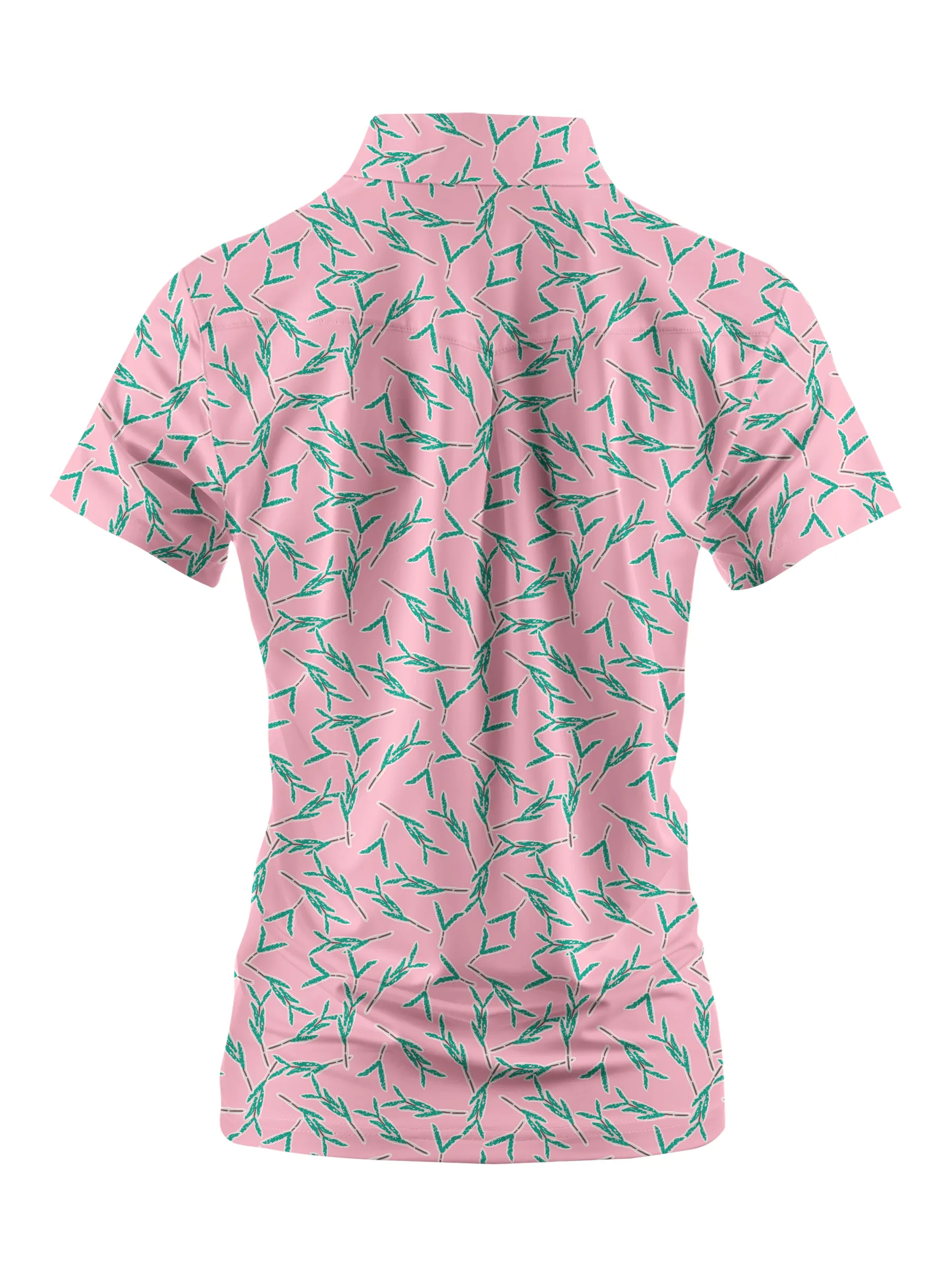 Cherryswing Women's Floral Short Sleeve Golf Polo Shirt