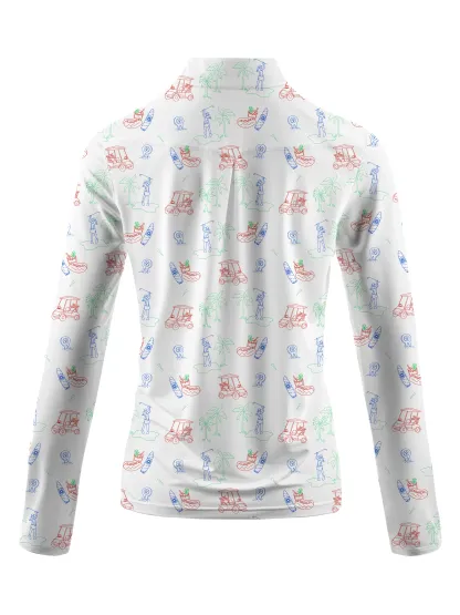 Cherryswing Women's Golf Course Long Sleeve Golf Polo