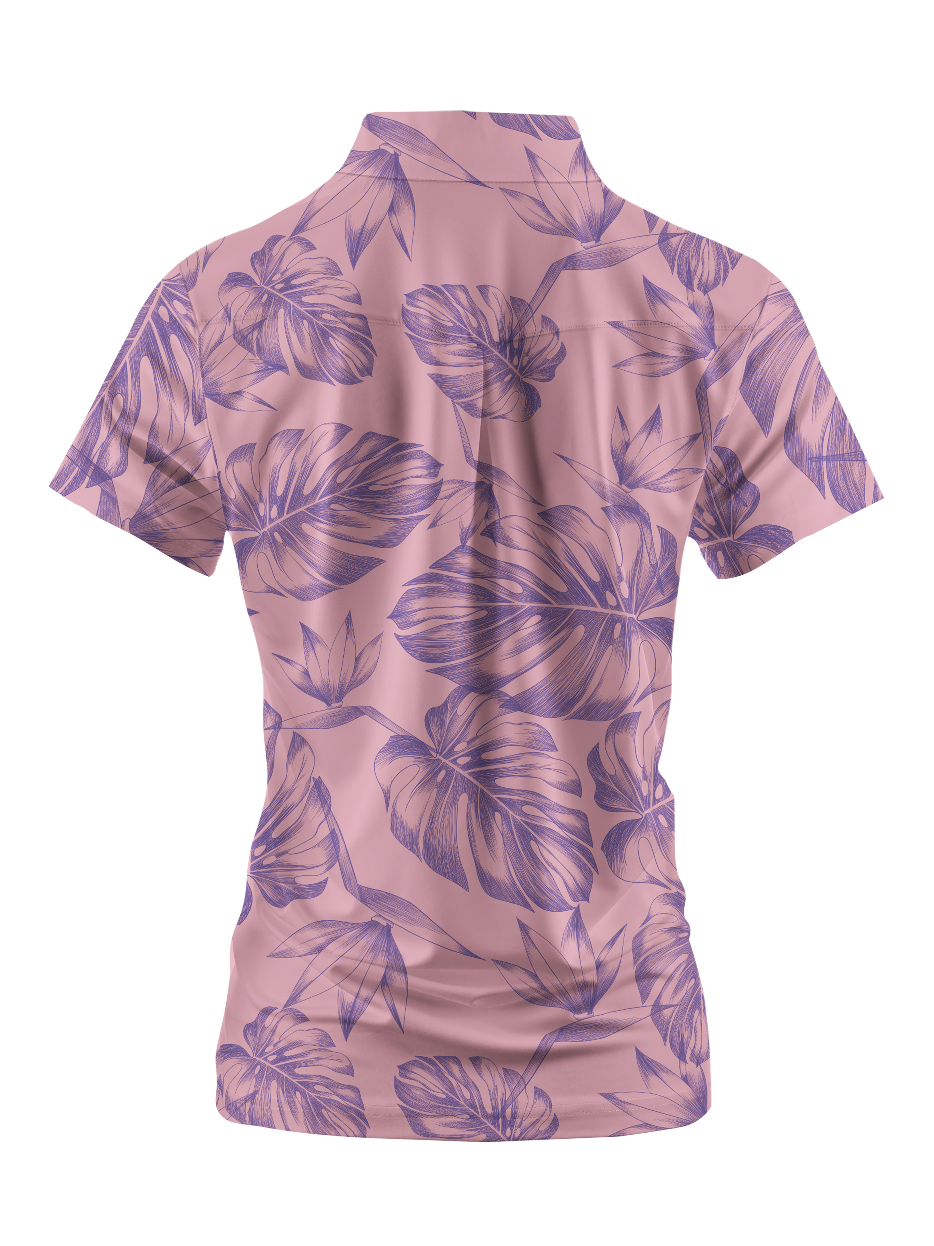 Cherryswing Women's  Mint Green Golf Print Short Sleeve Golf Shirt