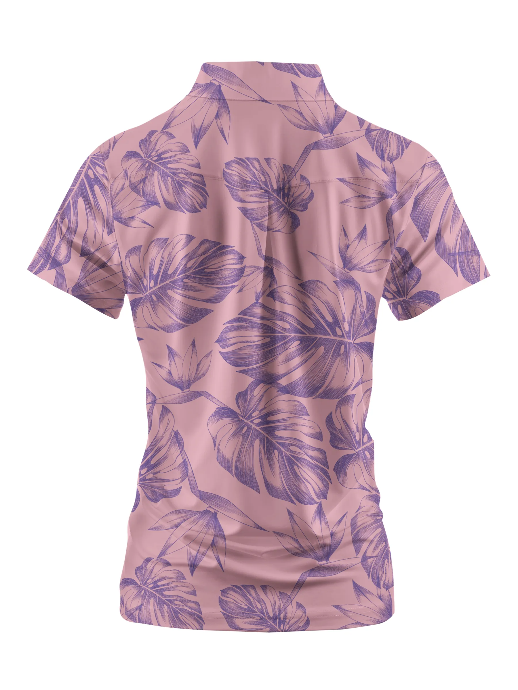 Cherryswing Women's  Mint Green Golf Print Short Sleeve Golf Shirt