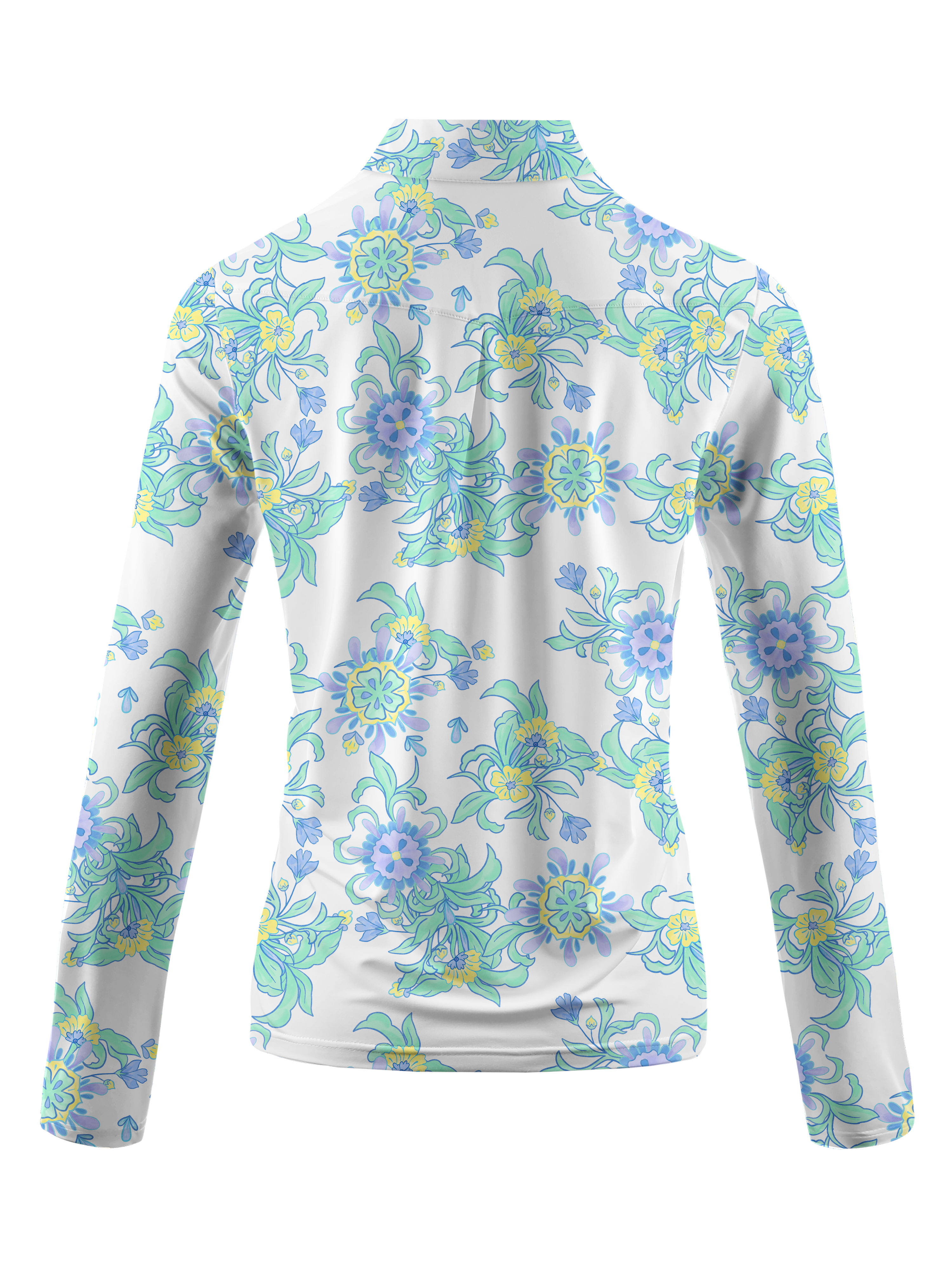 Cherryswing Women's Lively Floral Long Sleeve Golf Shirt